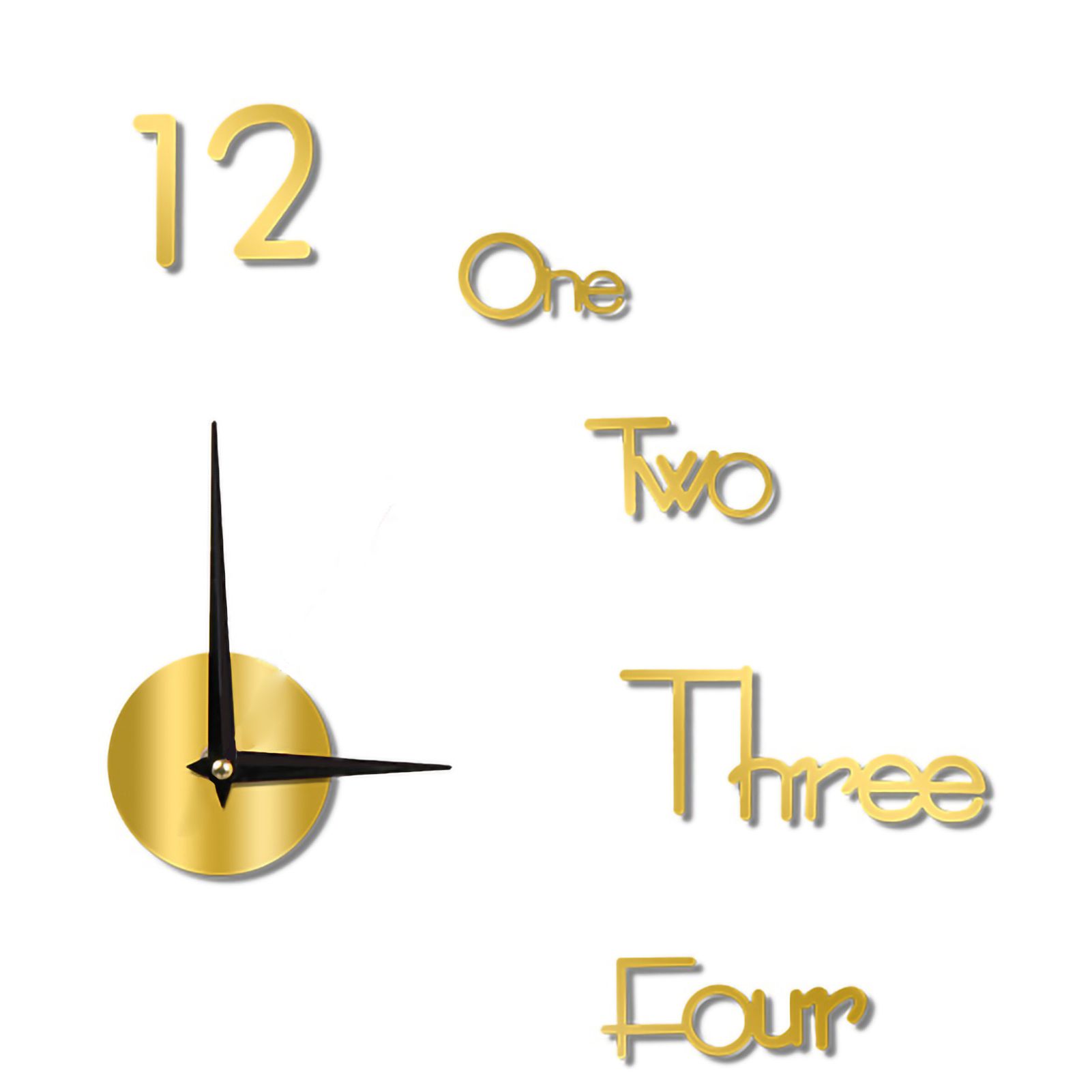 Night Light Wall Clock Frameless Decorative Luminous Silent Clock for Living view 2