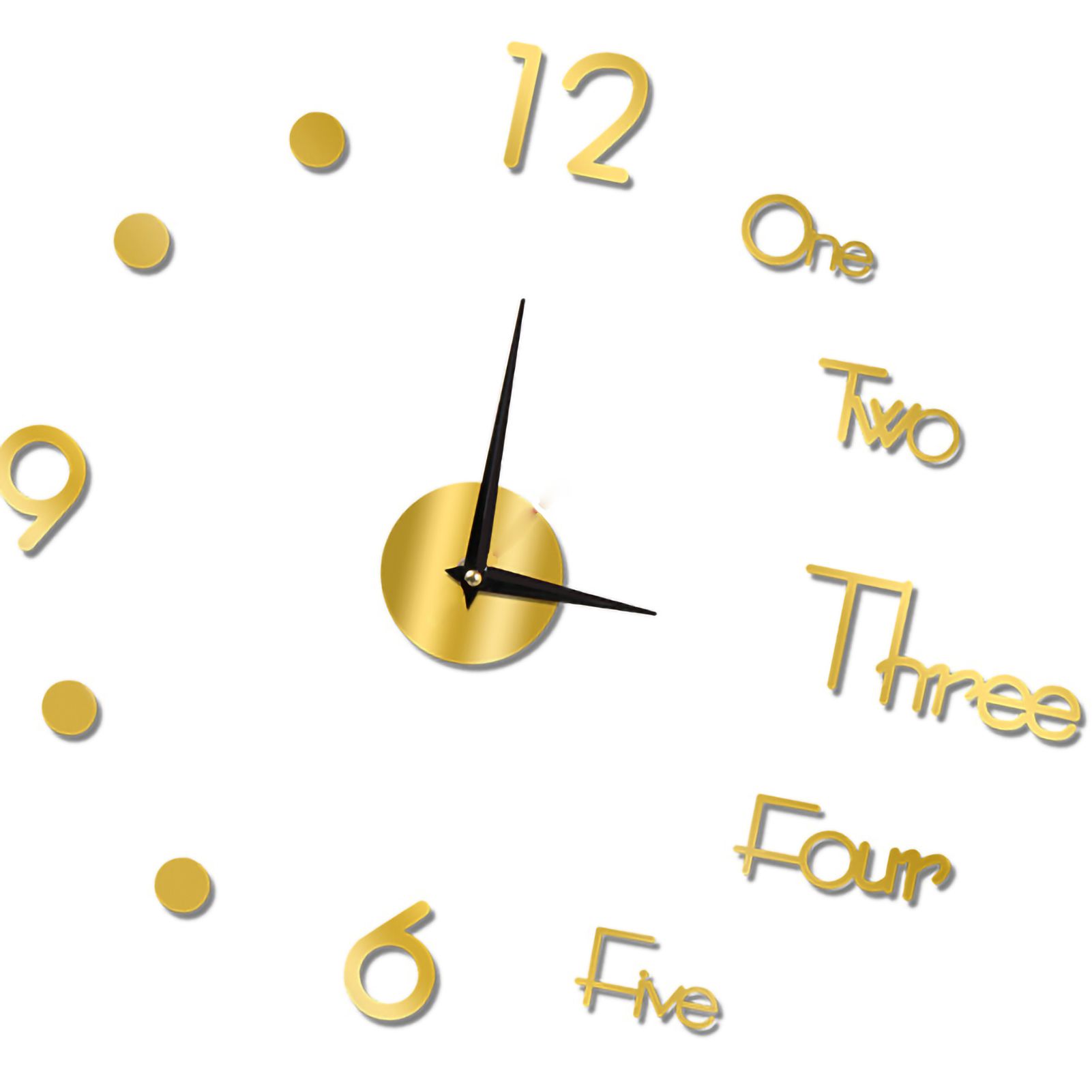 Night Light Wall Clock Frameless Decorative Luminous Silent Clock for Living view 3