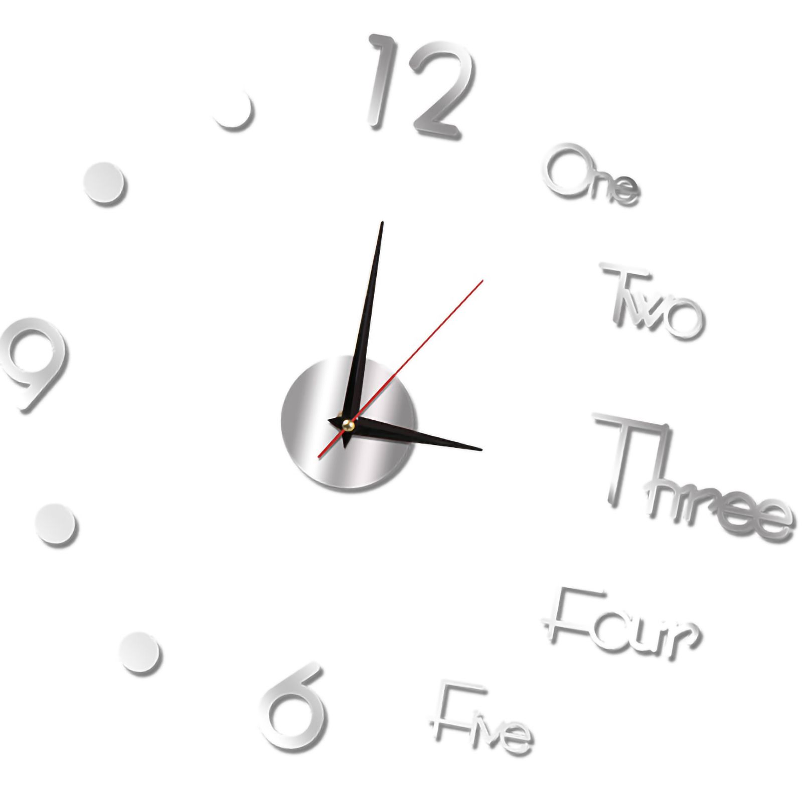Night Light Wall Clock Frameless Decorative Luminous Silent Clock for Living view 2