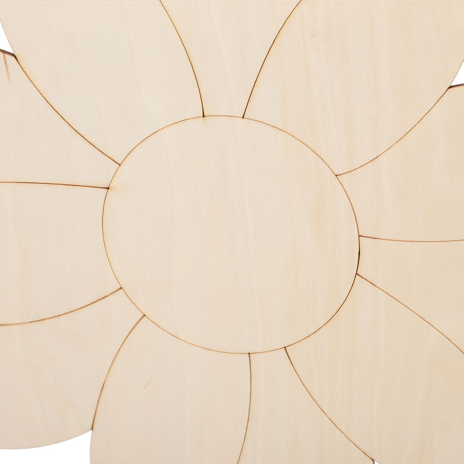 2pcs Wooden Flower Cutouts DIY Lotus Shape Unfinished Wooden Cutouts Home view 13