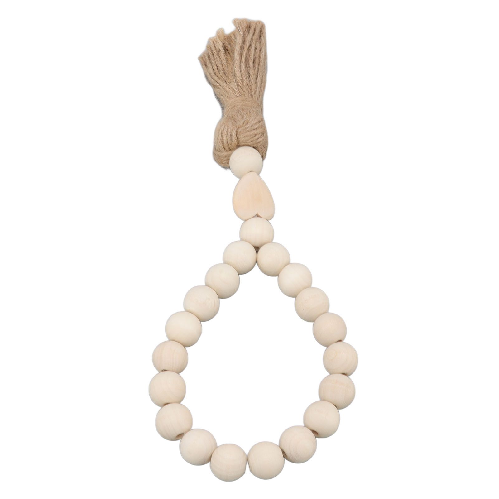 Farmhouse Beads Natural Hand Made DIY Multipurpose Wood Beads Garland with view 3