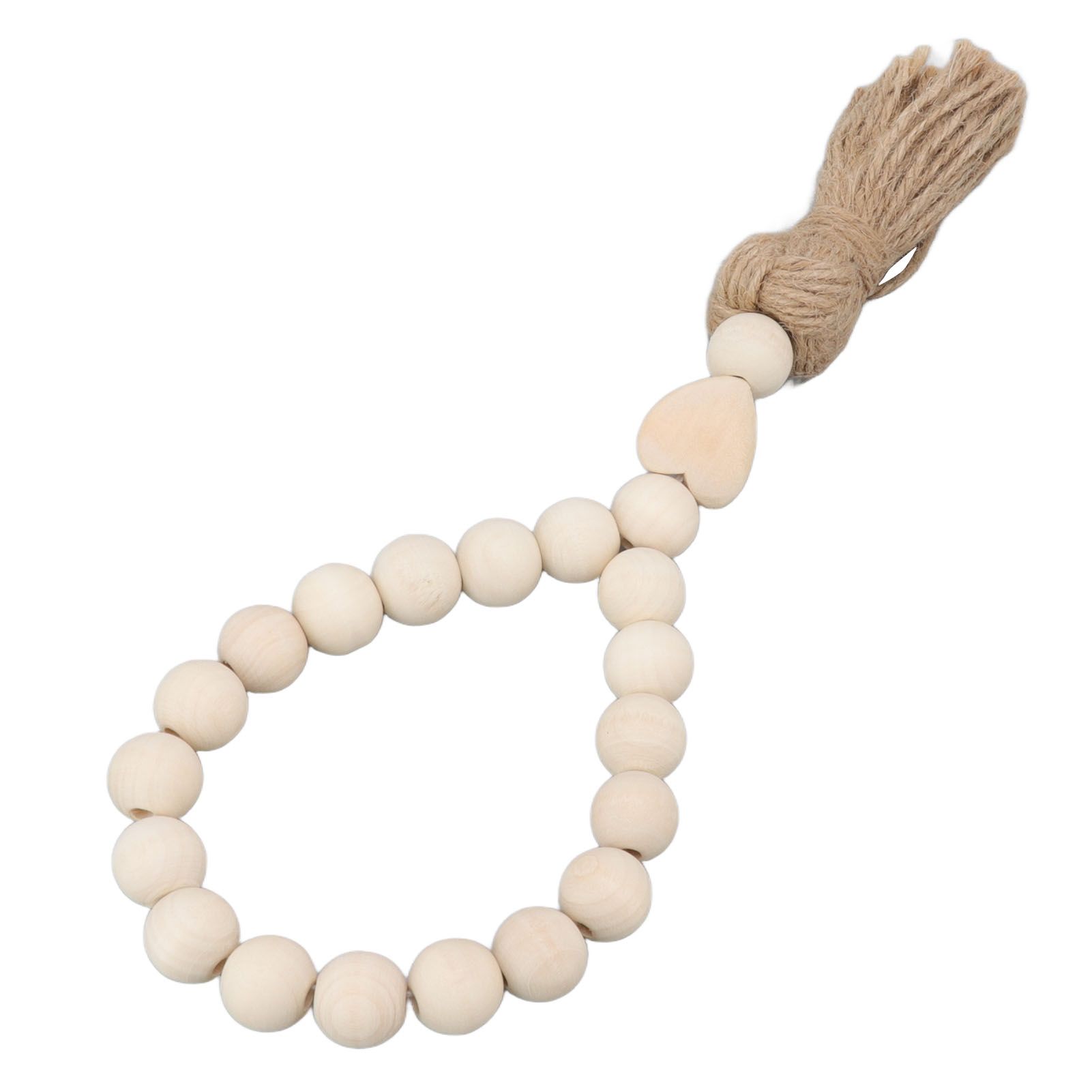 Farmhouse Beads Natural Hand Made DIY Multipurpose Wood Beads Garland with view 4