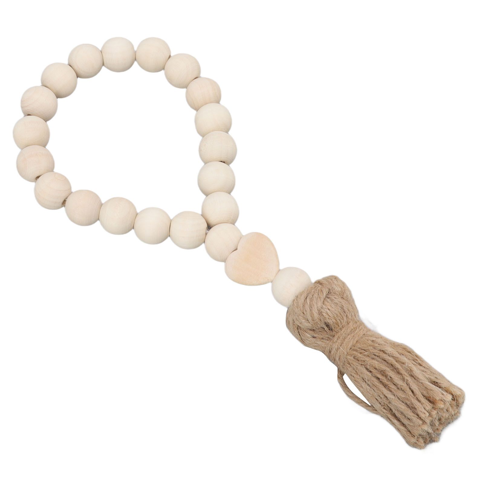 Farmhouse Beads Natural Hand Made DIY Multipurpose Wood Beads Garland with view 5