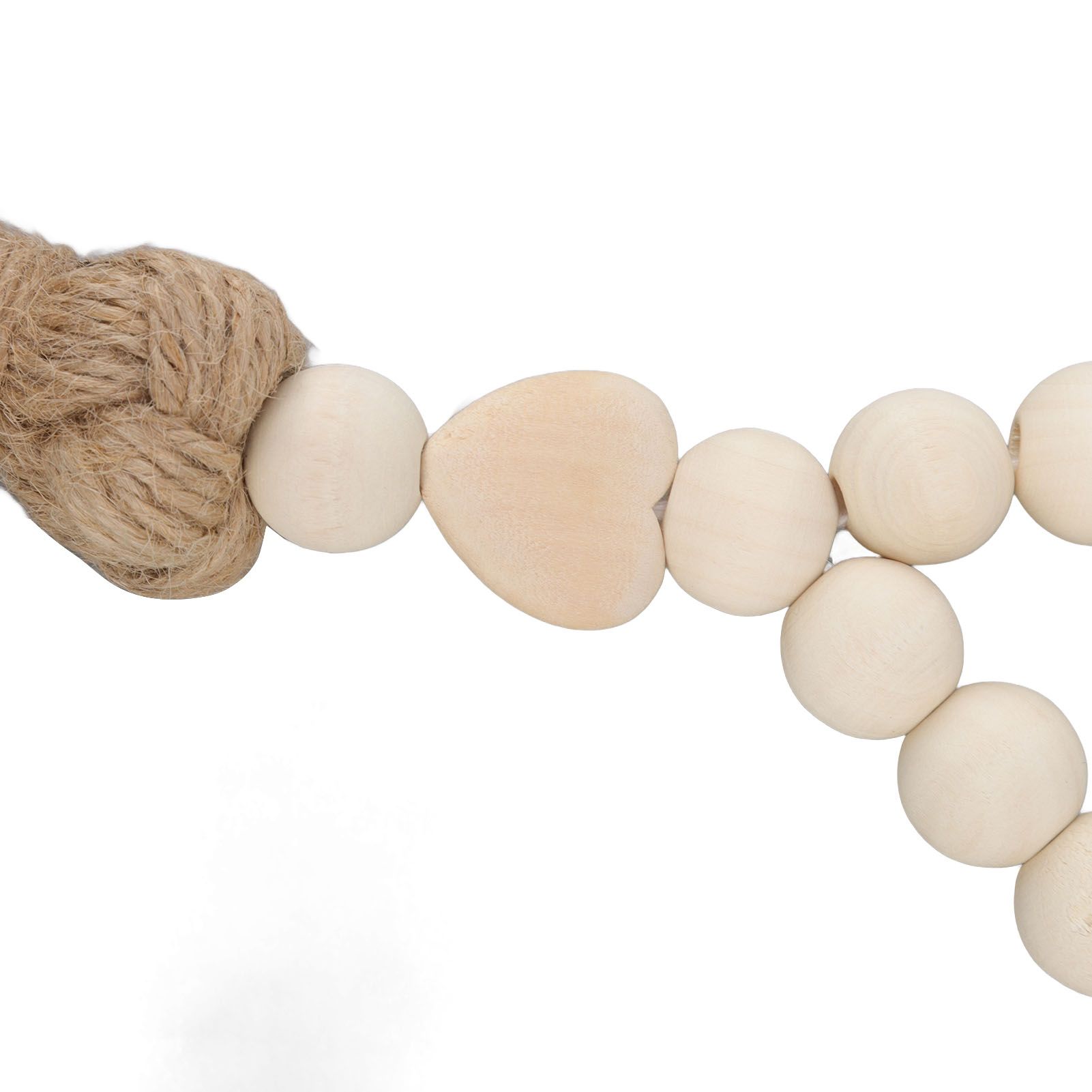 Farmhouse Beads Natural Hand Made DIY Multipurpose Wood Beads Garland with view 13
