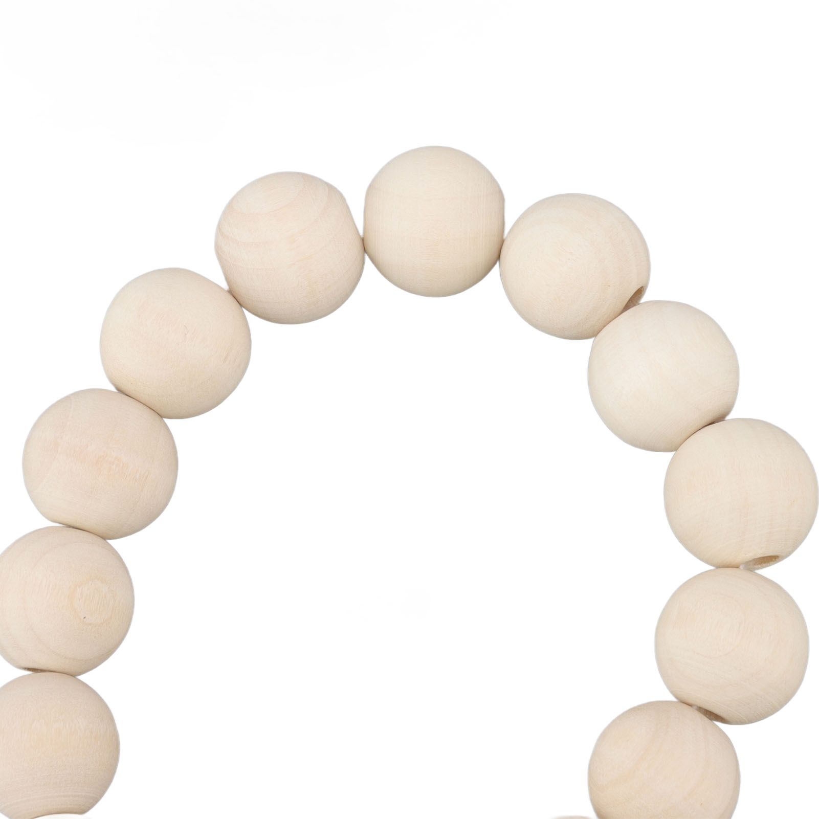 Farmhouse Beads Natural Hand Made DIY Multipurpose Wood Beads Garland with view 14