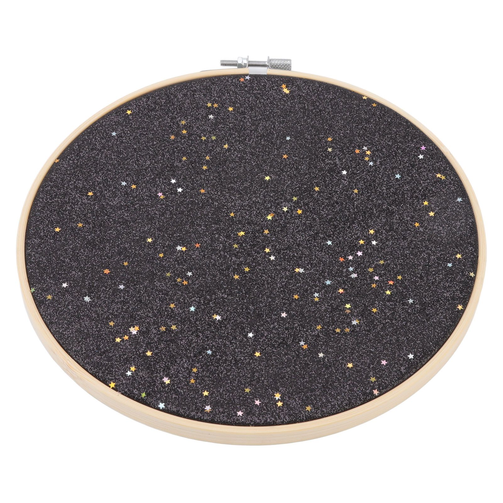 Brooch Display Black Bamboo Faux Leather 22cm Diameter Space Saving Decorative view 3