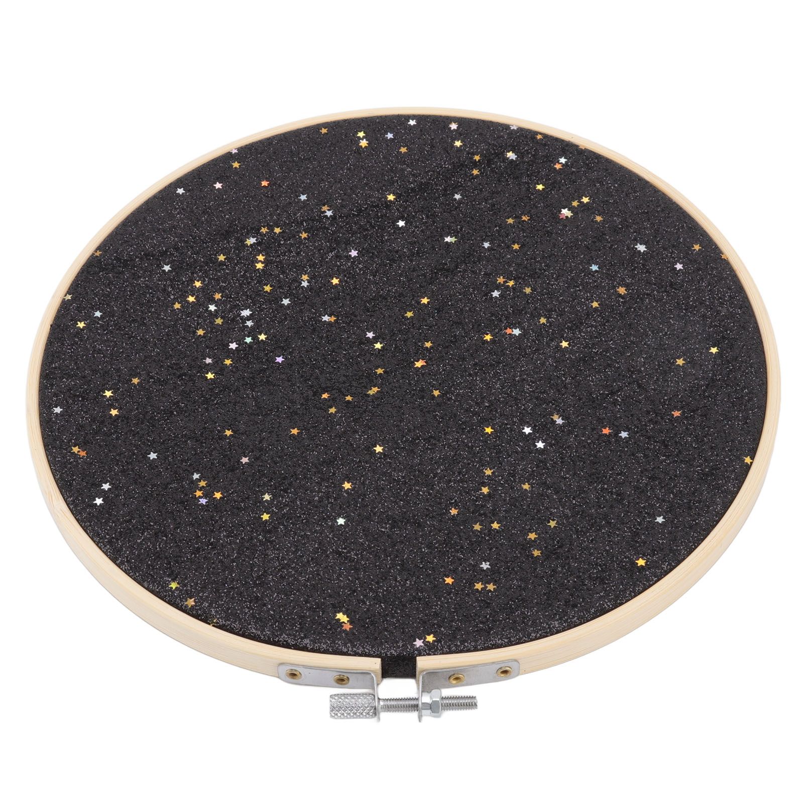 Brooch Display Black Bamboo Faux Leather 22cm Diameter Space Saving Decorative view 7