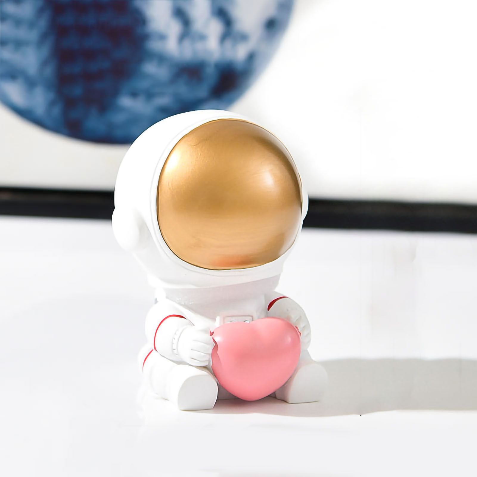 Astronaut Ornaments Space Traveler Sculpture Statue Model for Home Bookcase view 6