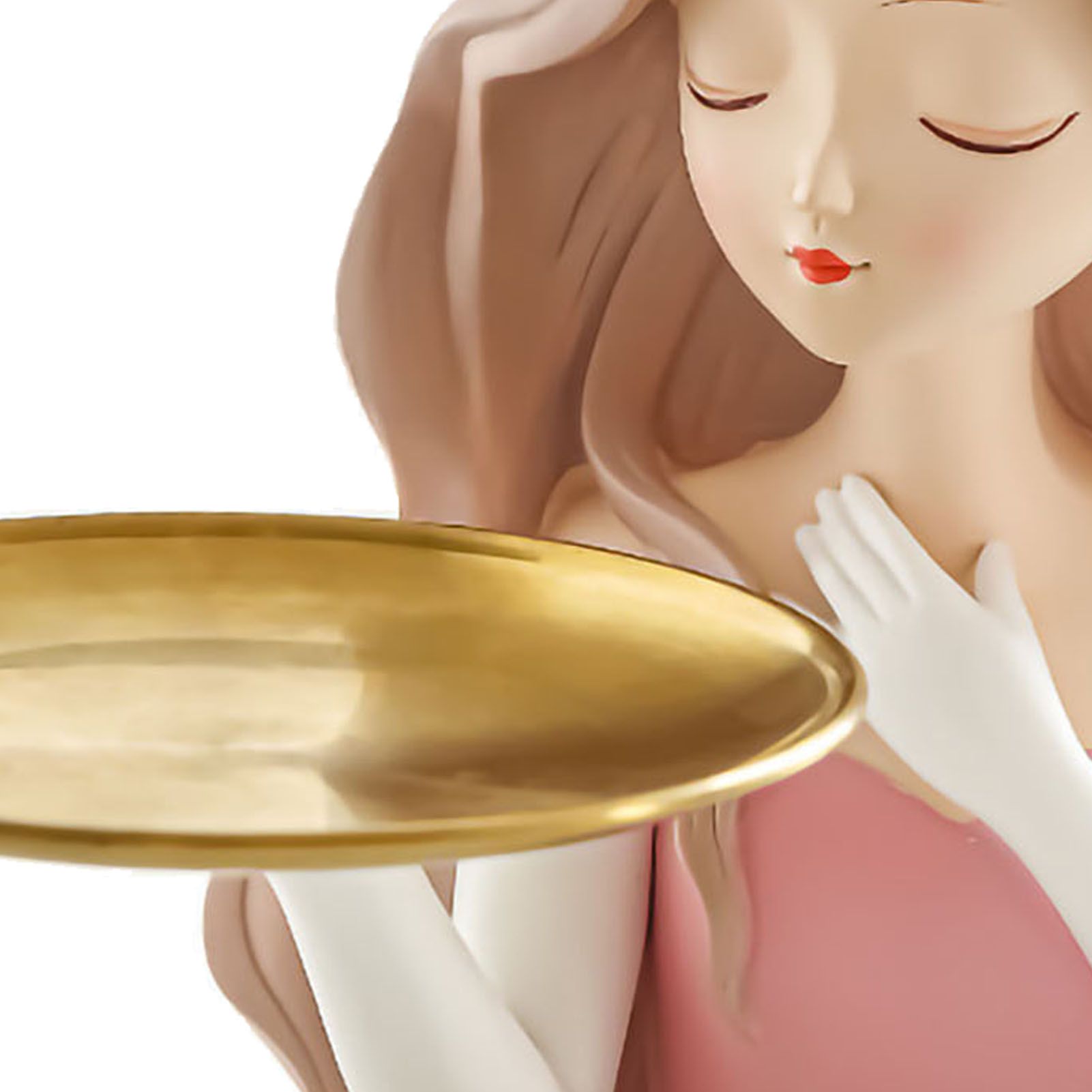 Entrance Storage Decoration Girl Sculptures Porch Decor Tray for Living Study view 5