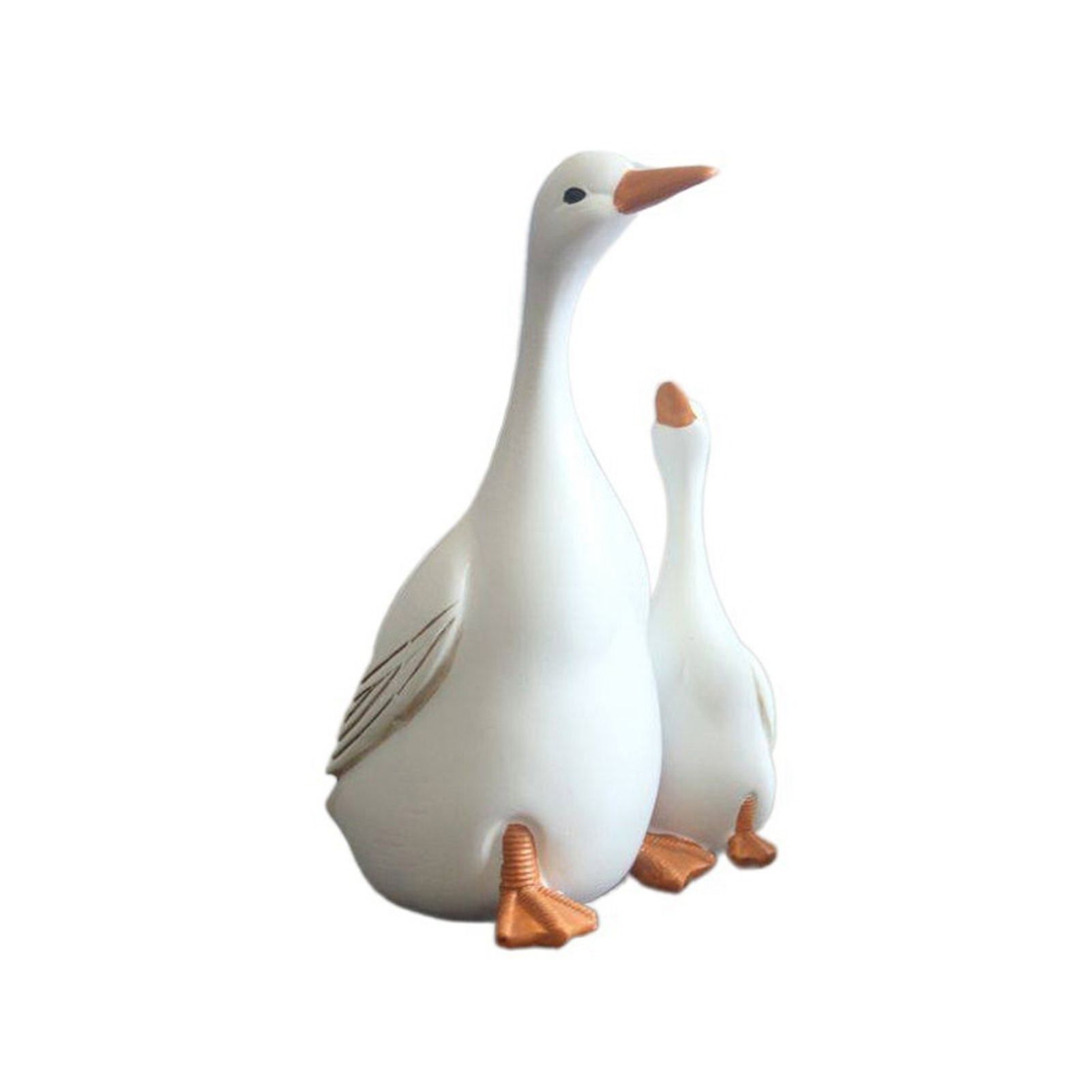 Simulation Duck Toy Synthetic Resin Mother and Baby Duck Model for Household