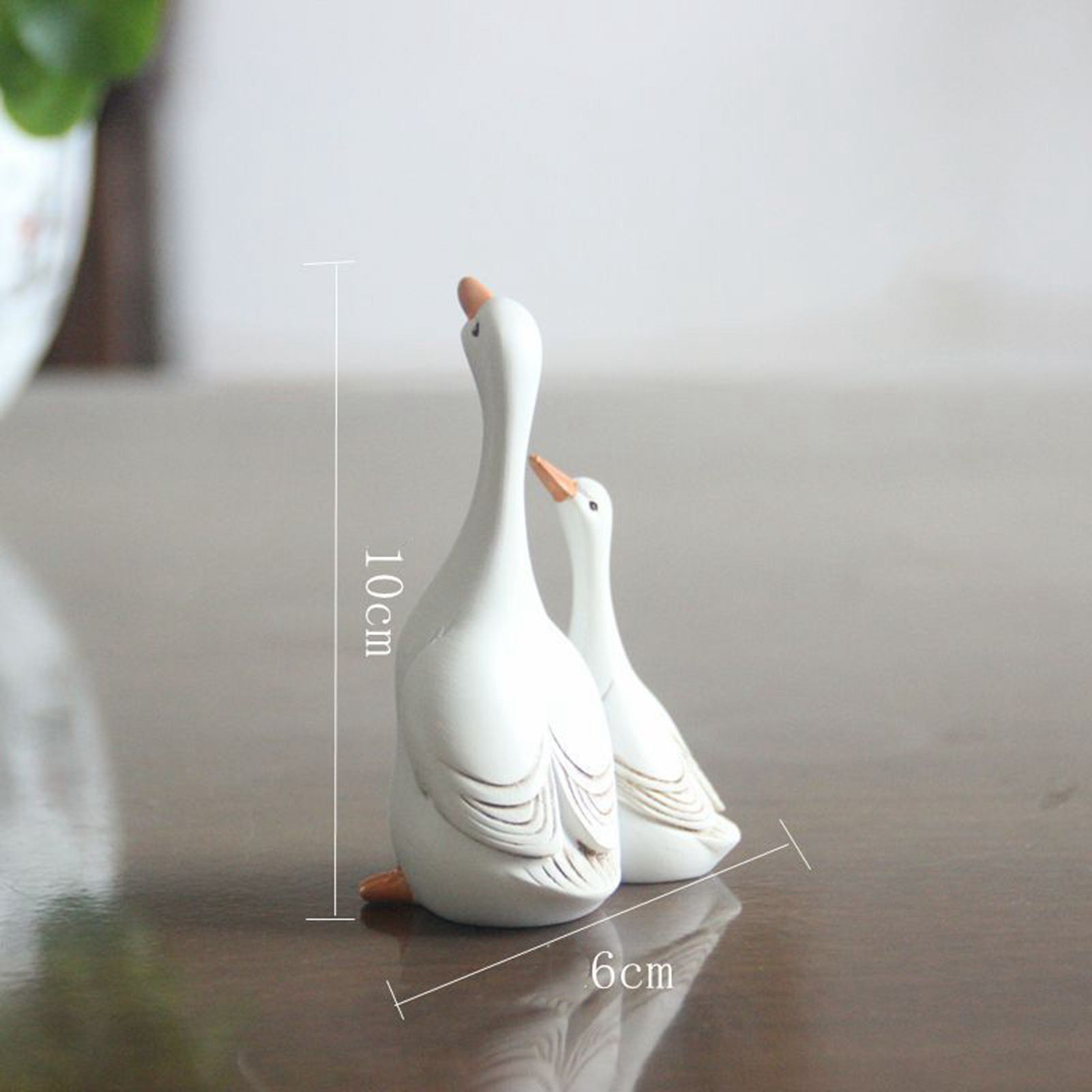 Simulation Duck Toy Synthetic Resin Mother and Baby Duck Model for Household view 5
