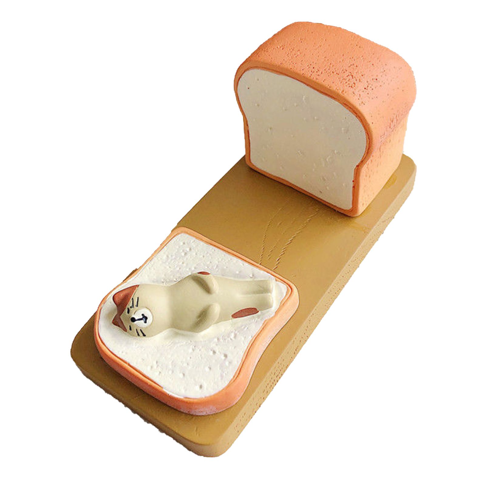 Toast Tablet Stand Holder Resin Cute Fun Desktop Cell Phone Stand Holder for