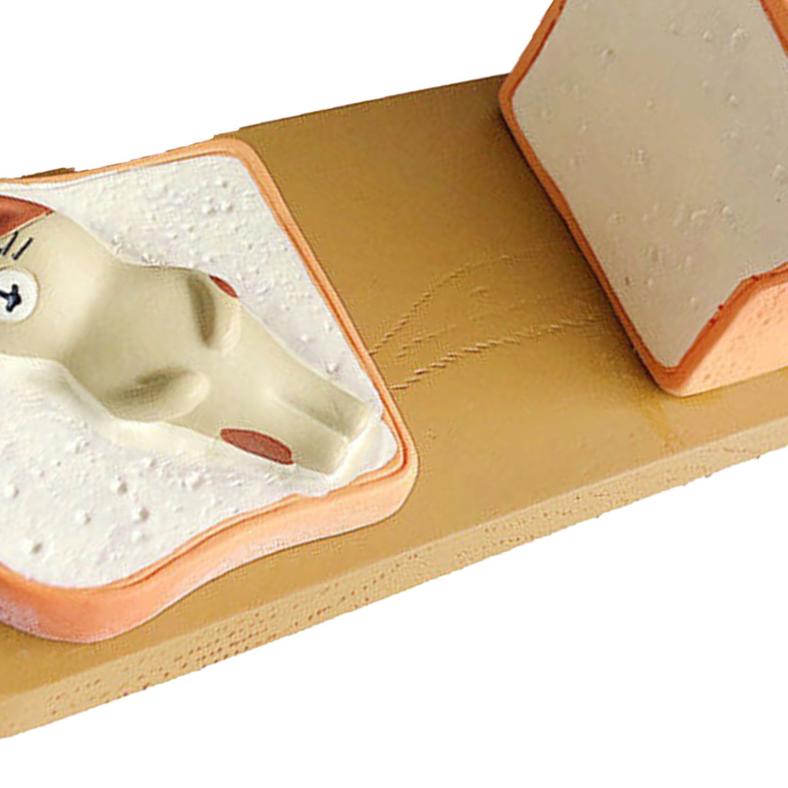 Toast Tablet Stand Holder Resin Cute Fun Desktop Cell Phone Stand Holder for view 4