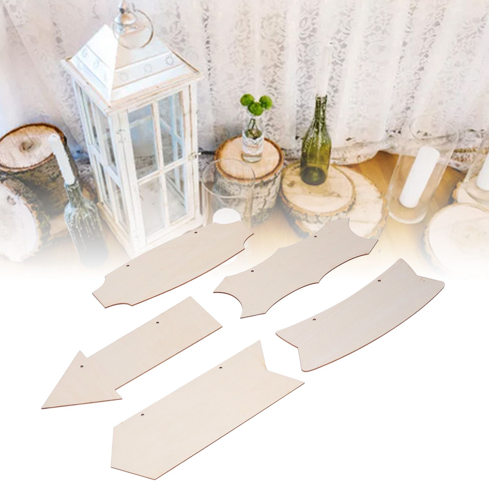 10pcs Wooden Arrows Wall Decor DIY Hanging Arrow Wood Sign for Holiday view 12