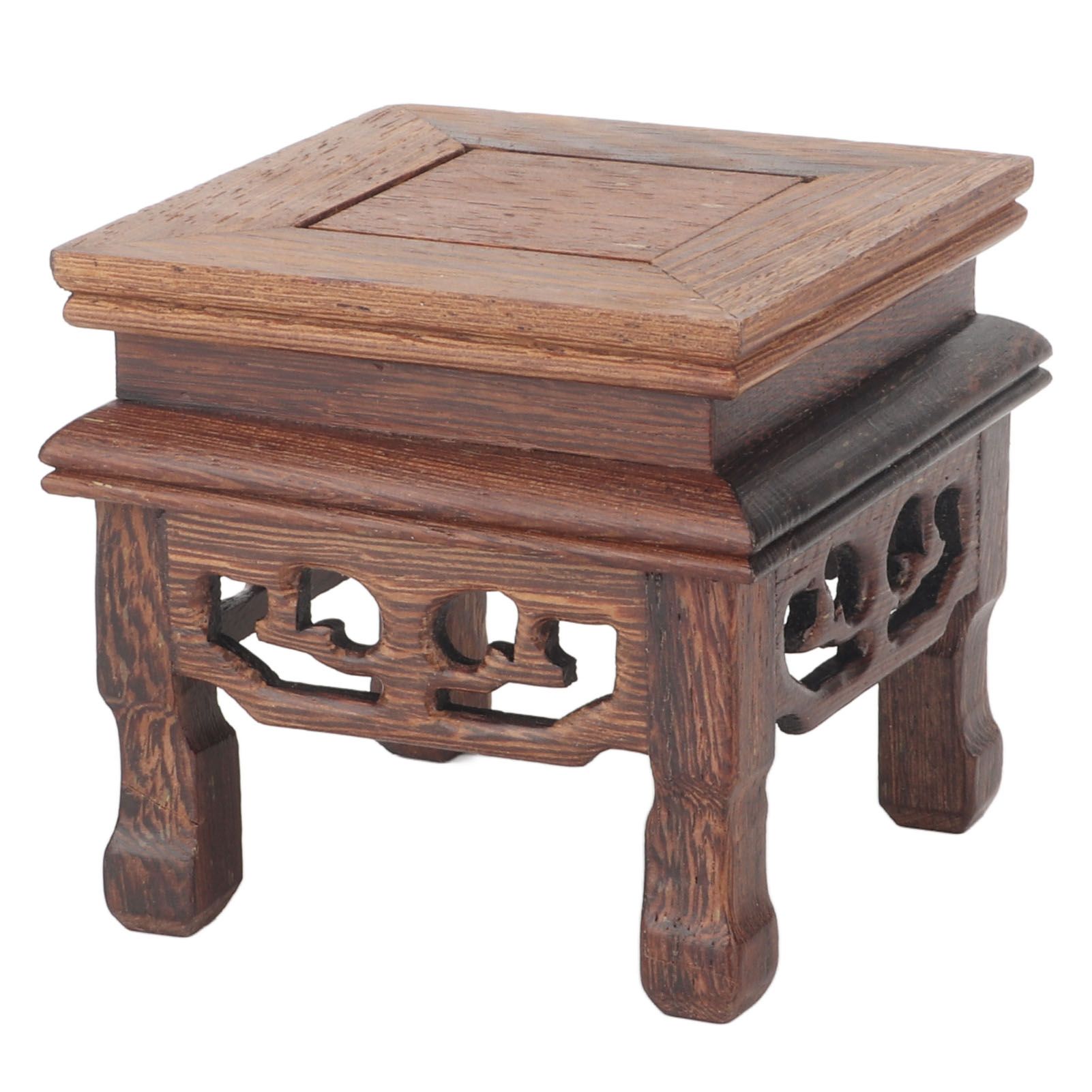 Wooden Display Stand Squared Stable Retro Style Durable Wood Widely Used view 4