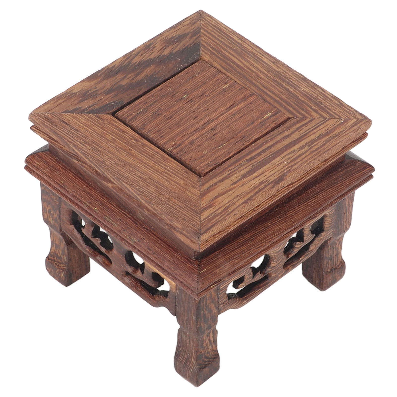 Wooden Display Stand Squared Stable Retro Style Durable Wood Widely Used view 5