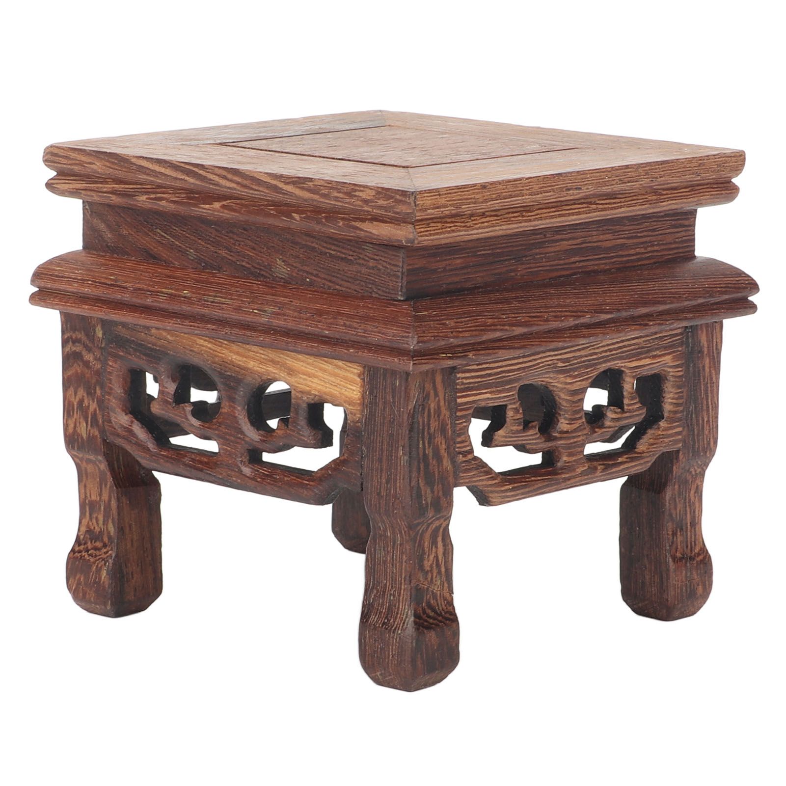 Wooden Display Stand Squared Stable Retro Style Durable Wood Widely Used view 6