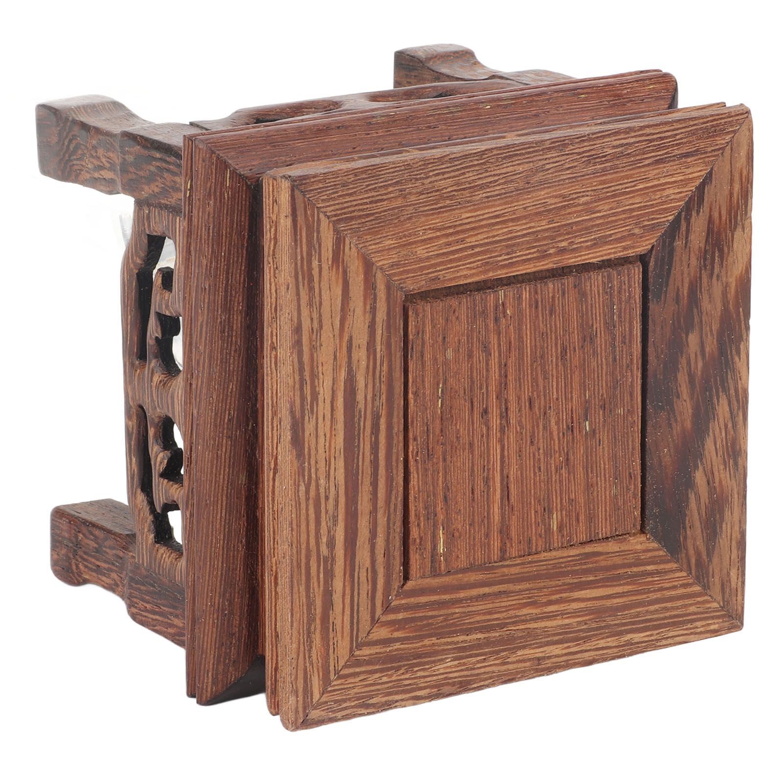 Wooden Display Stand Squared Stable Retro Style Durable Wood Widely Used view 8