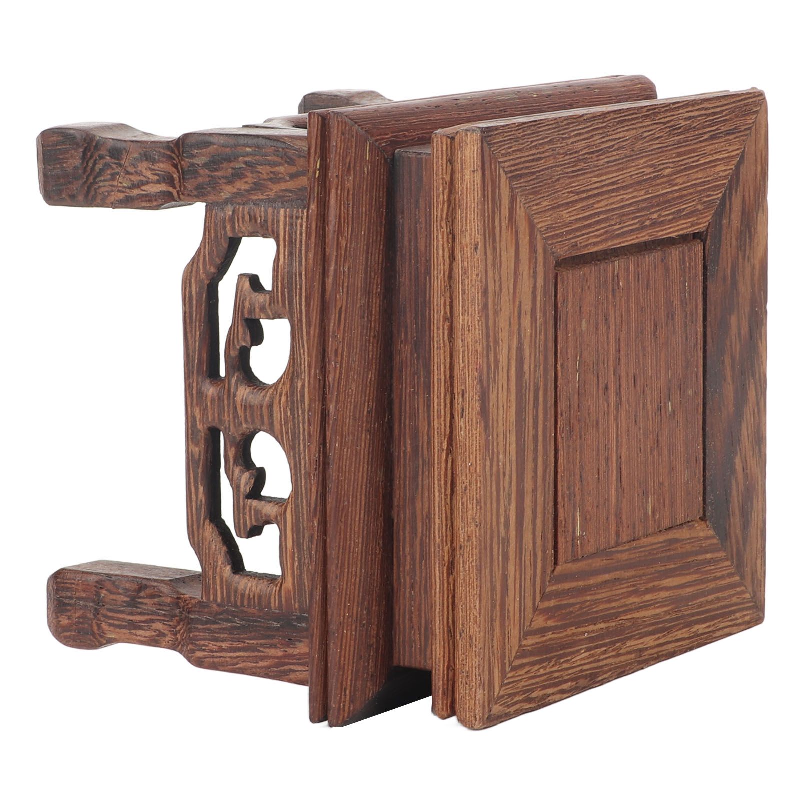 Wooden Display Stand Squared Stable Retro Style Durable Wood Widely Used view 9