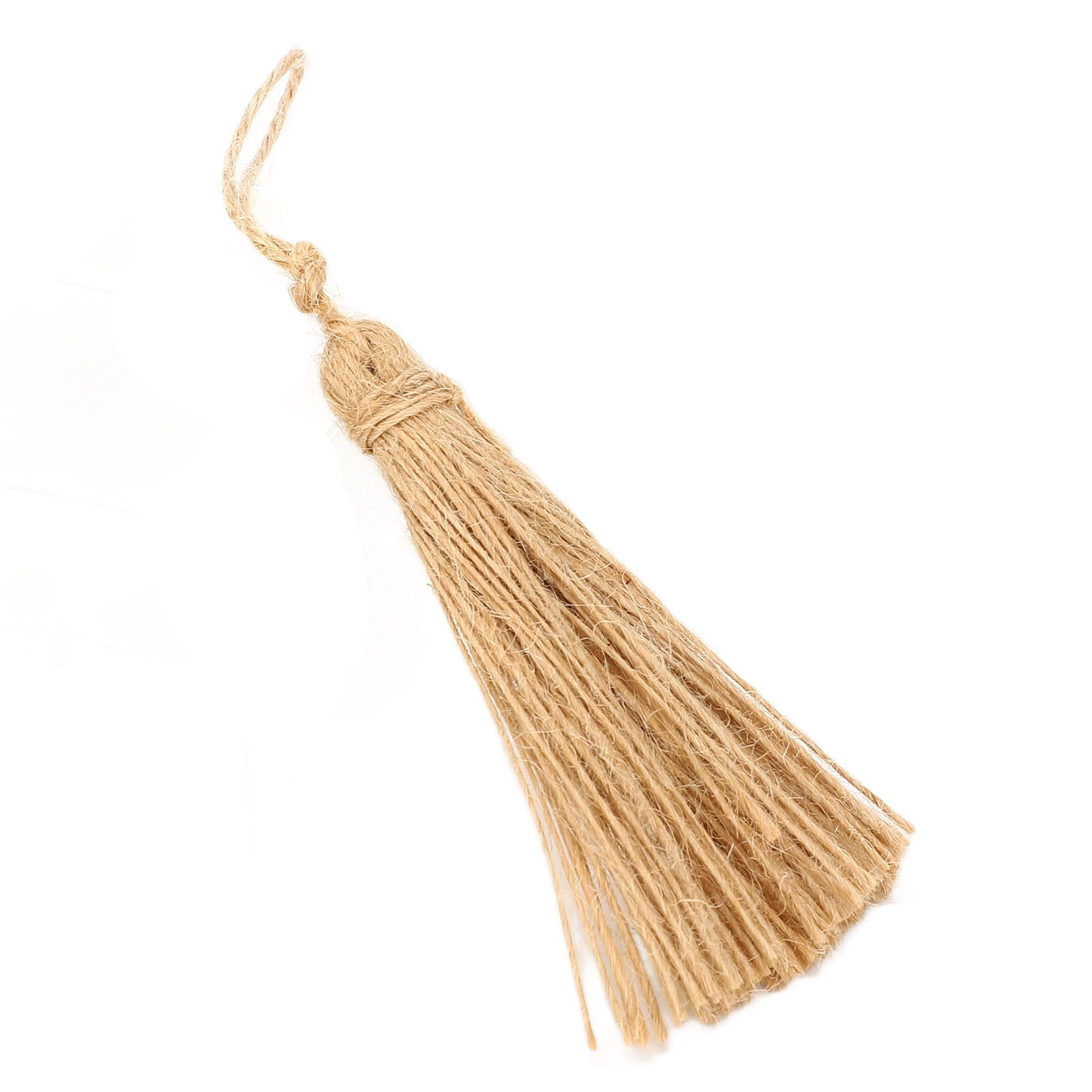 6Pcs Natural Jute Tassels Simple Rustic Style Natural Jute Widely Used view 13