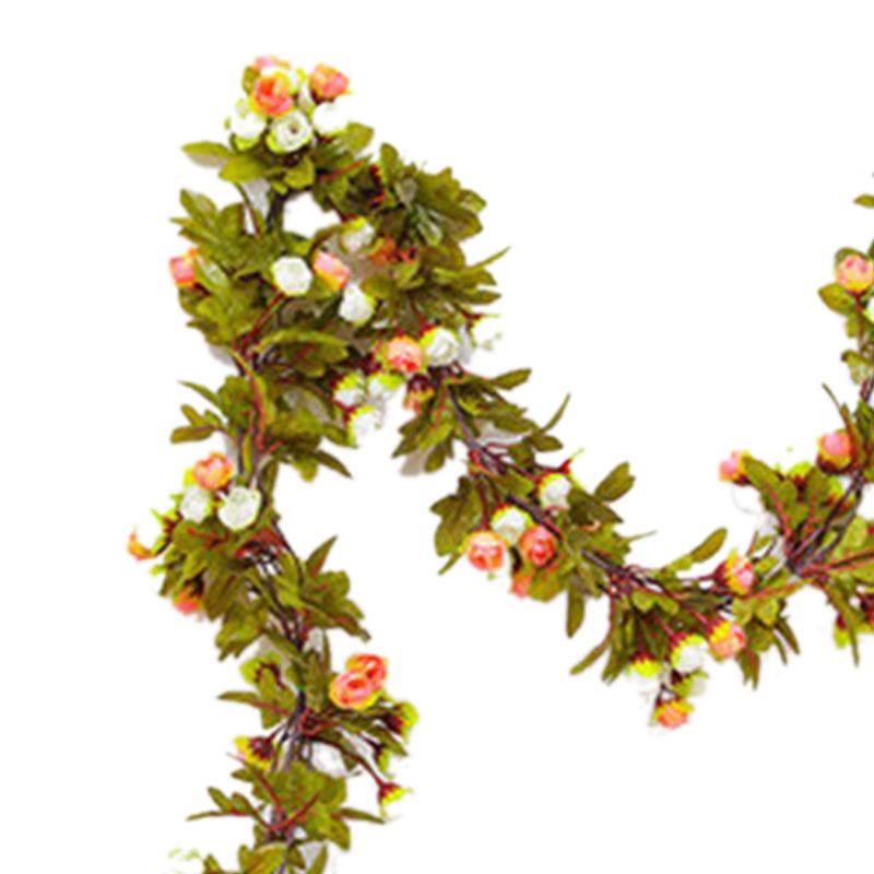 Artificial Roses Foliage Garland Hanging Guide Plastic Flower Vine Suspended view 2