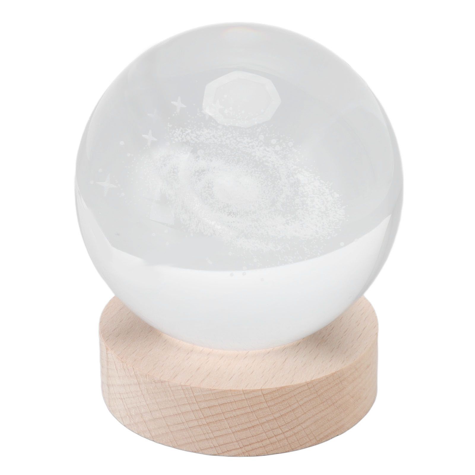 Crystal Ball Night Light Wired Button Switch Round 3D Decorative Crystal Ball view 3