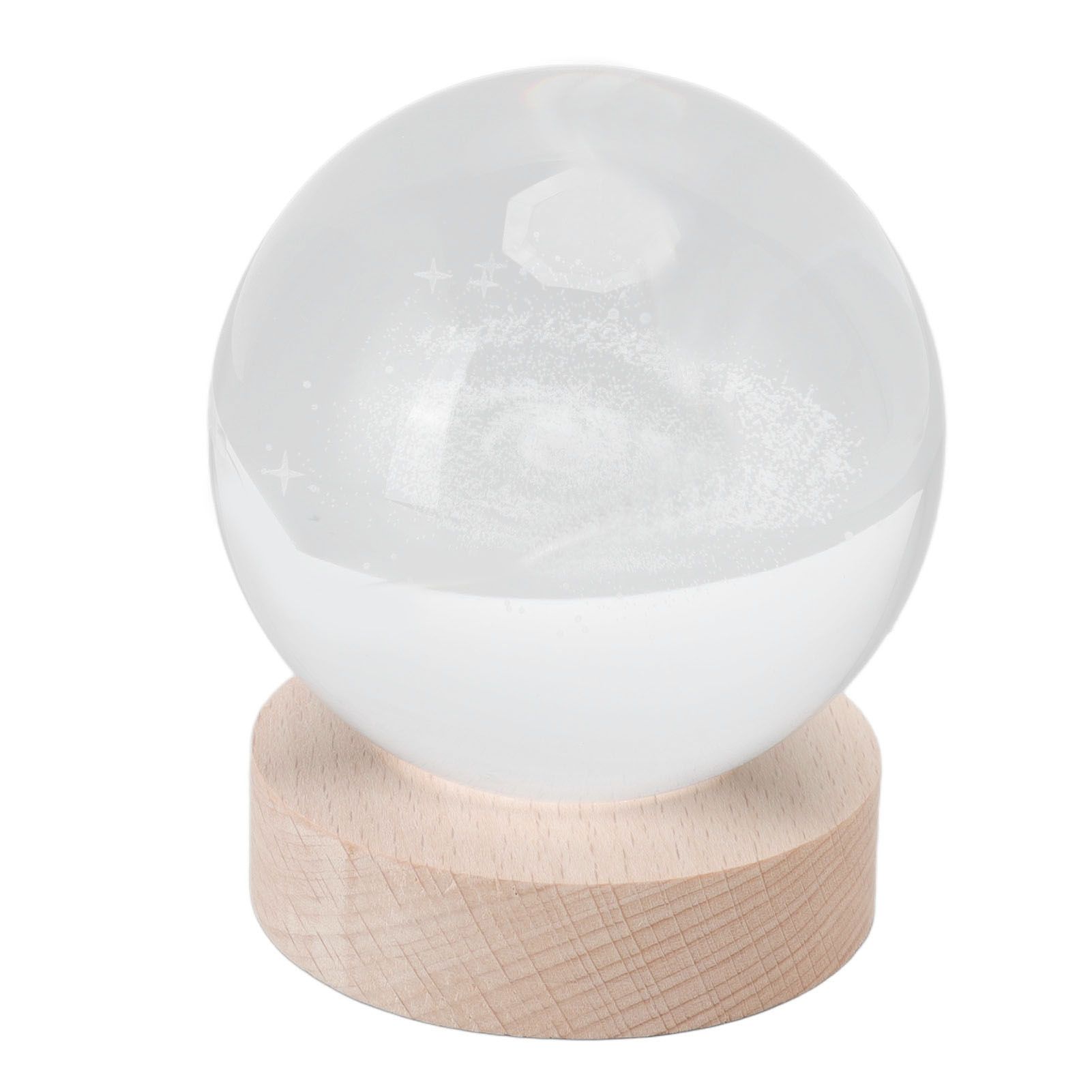 Crystal Ball Night Light Wired Button Switch Round 3D Decorative Crystal Ball view 5