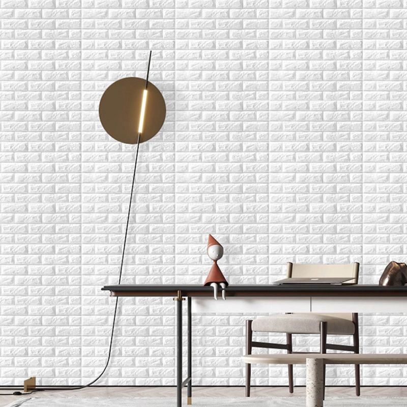3D Brick Wall Stickers Self Adhesive Waterproof Prevent Collision DIY Faux view 6