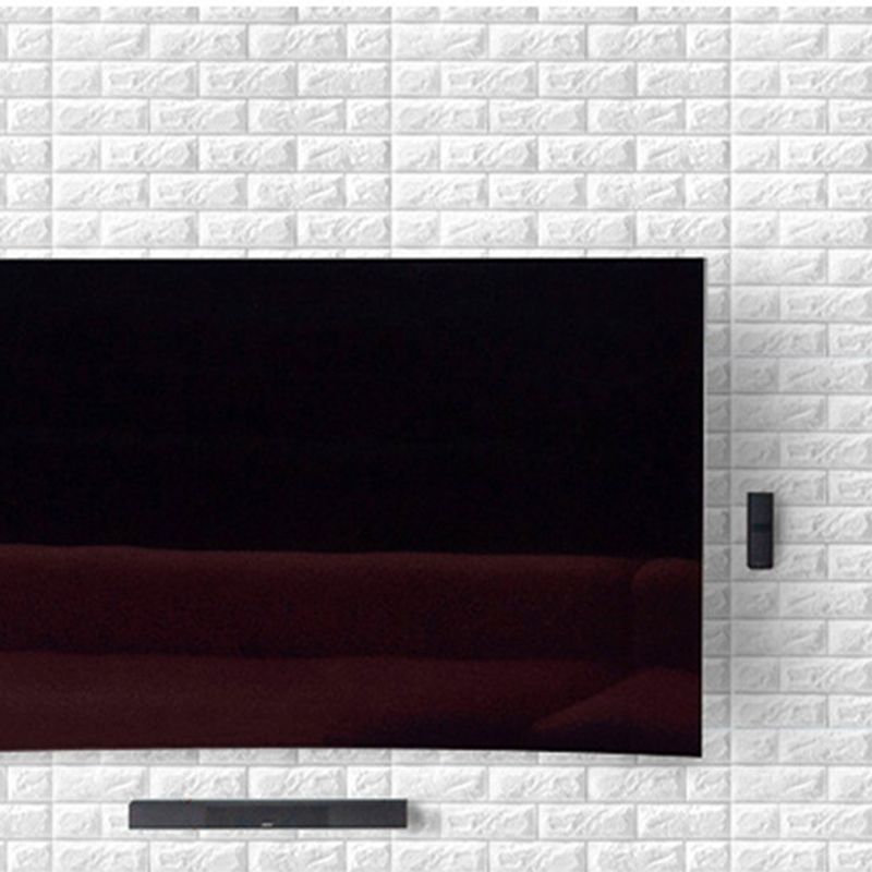 3D Brick Wall Stickers Self Adhesive Waterproof Prevent Collision DIY Faux view 7