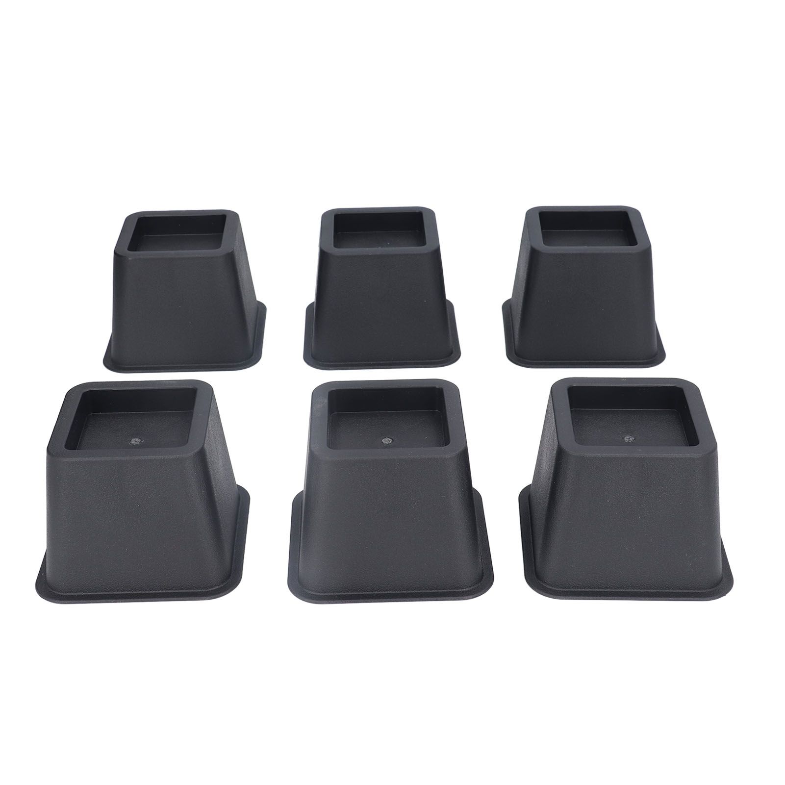 6Pcs 3 Inch Trapezoid Furniture Risers Sofa Leg Pads for Bed Table Cabinet view 3