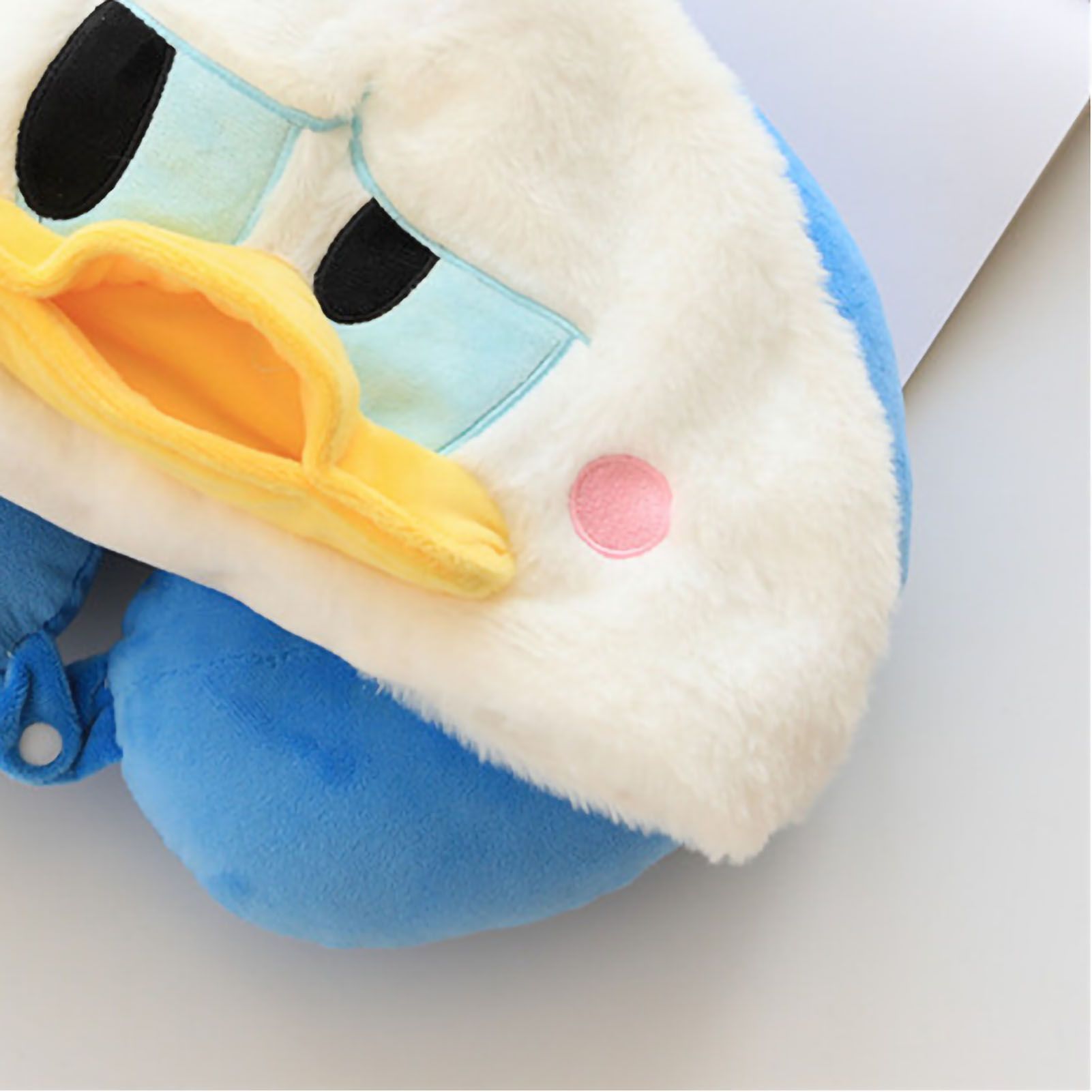 Hooded U Shaped Pillow Cute Cartoon Travel PP Cotton U Shaped Neck Pillow for view 4