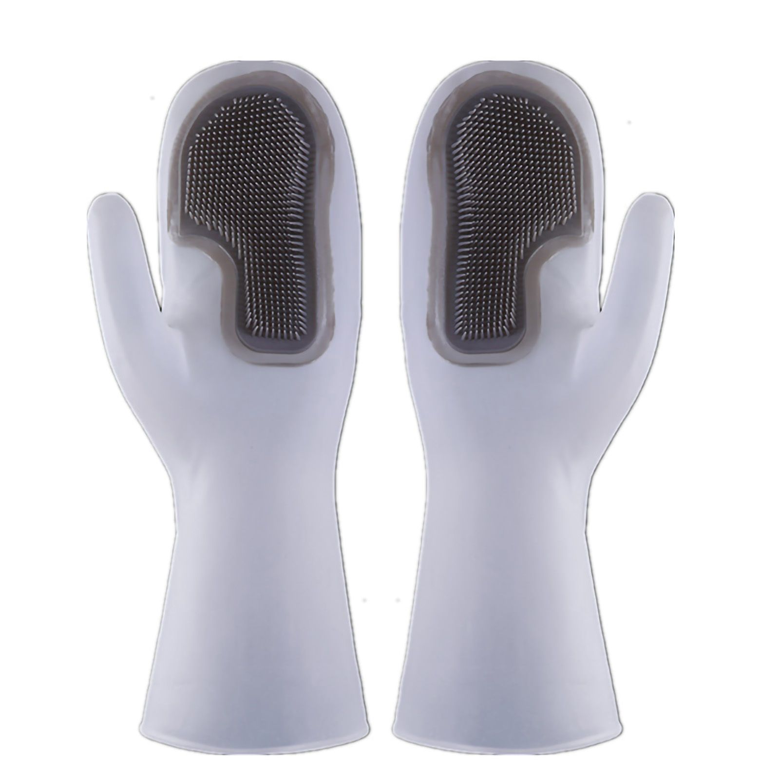 Dishwashing Scrubber Gloves Non Slip Waterproof Reusable Cleaning Scrubber view 4