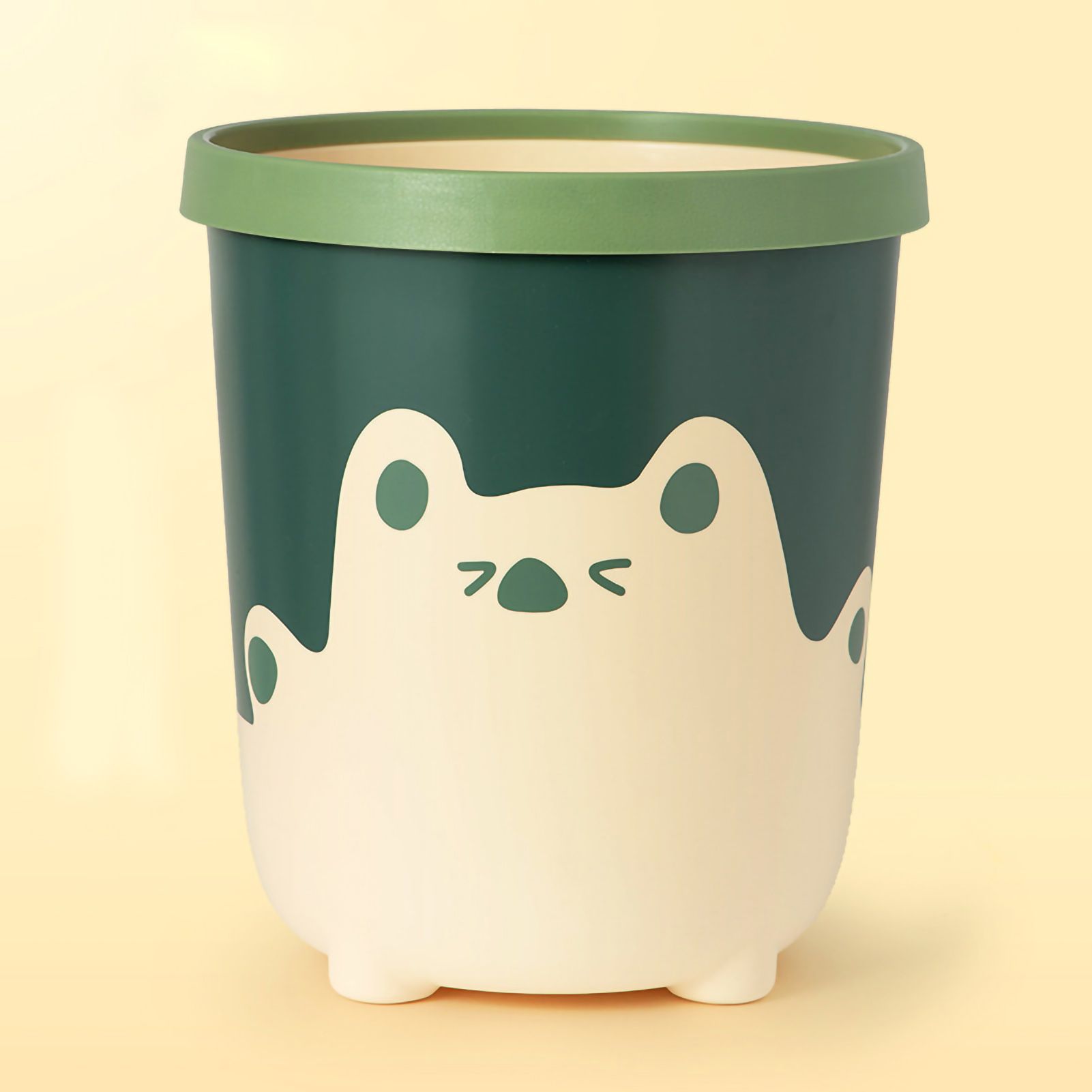 Trash Can Wastebasket Recycle Bin Cute Bear Pattern Large Capacity for