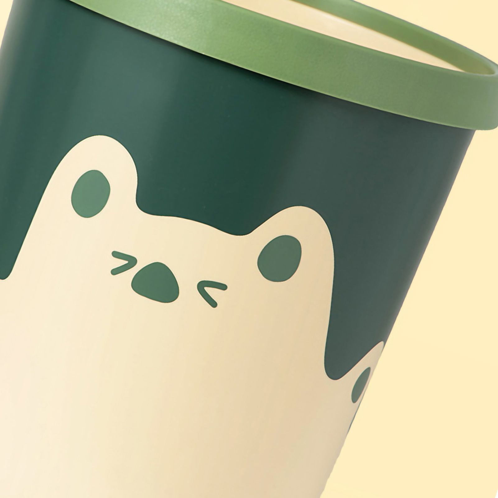Trash Can Wastebasket Recycle Bin Cute Bear Pattern Large Capacity for view 3