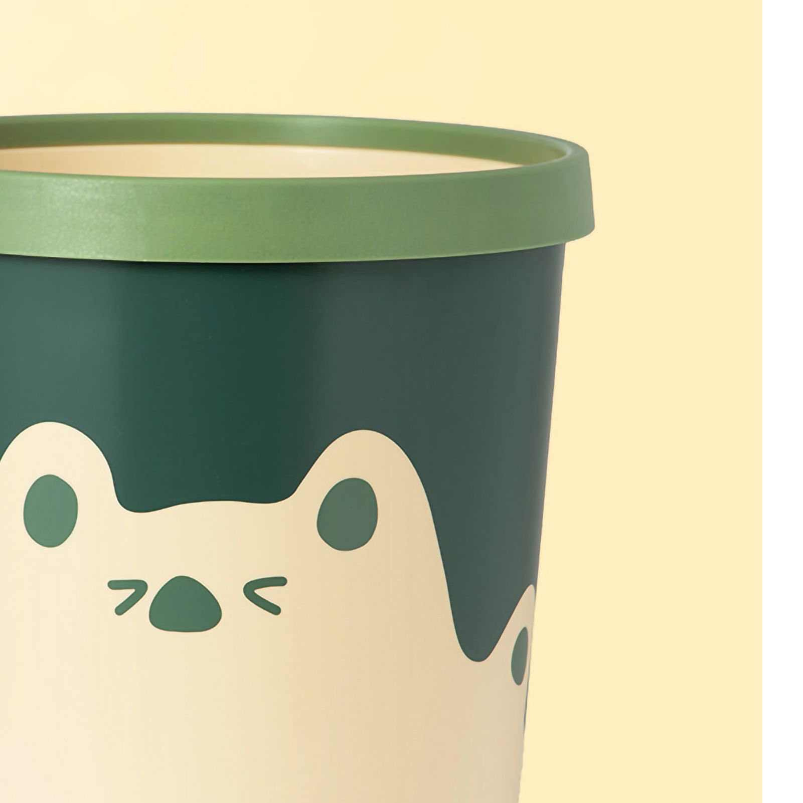 Trash Can Wastebasket Recycle Bin Cute Bear Pattern Large Capacity for view 4
