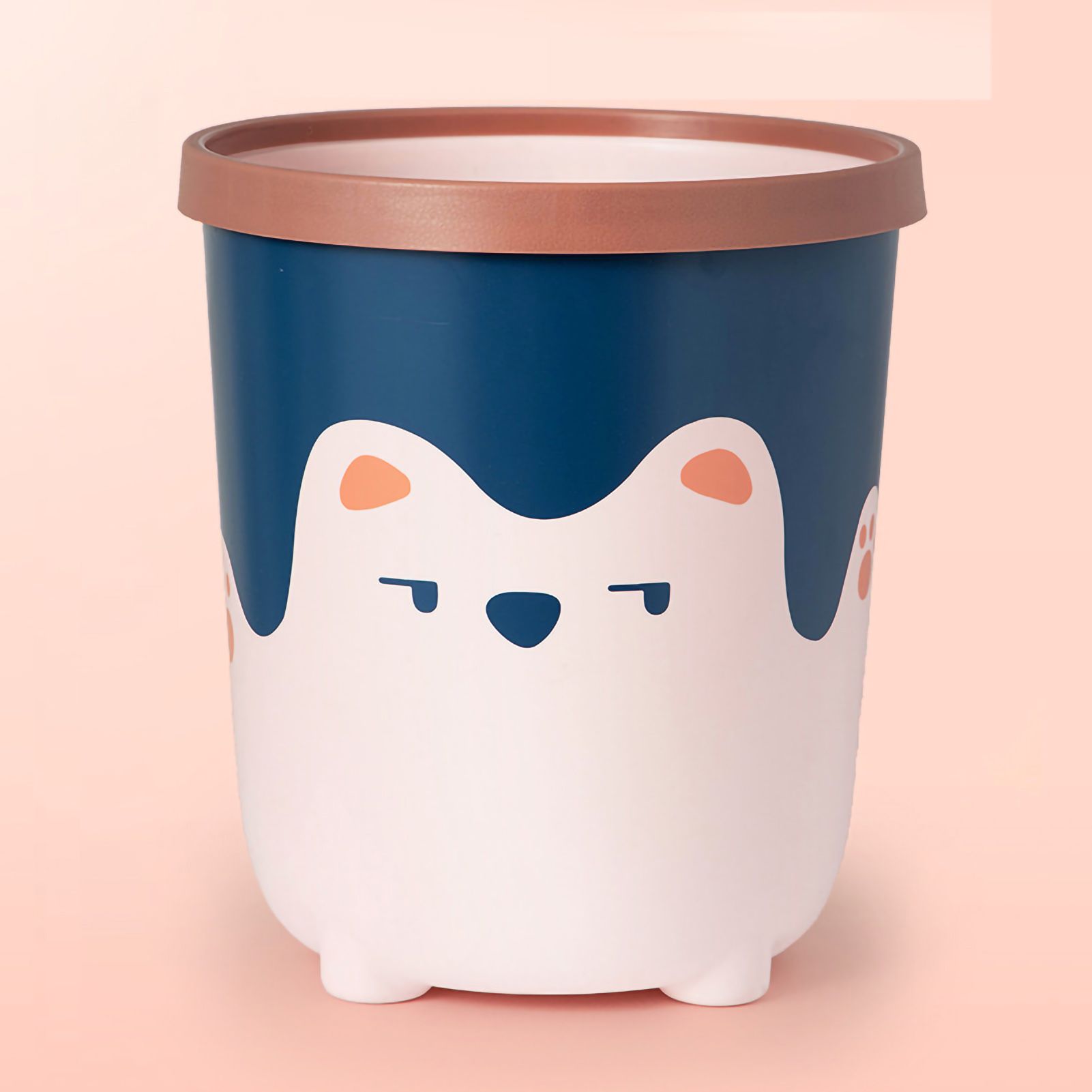 Trash Can Wastebasket Recycle Bin Cute Bear Pattern Large Capacity for