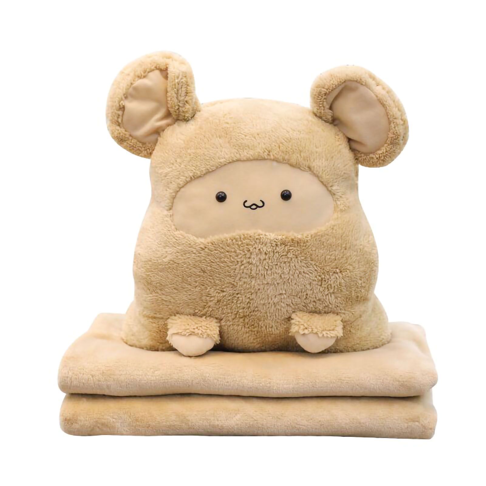 Plush Cushion Pillow Air Conditioning Blanket Cute Mouse Appearance