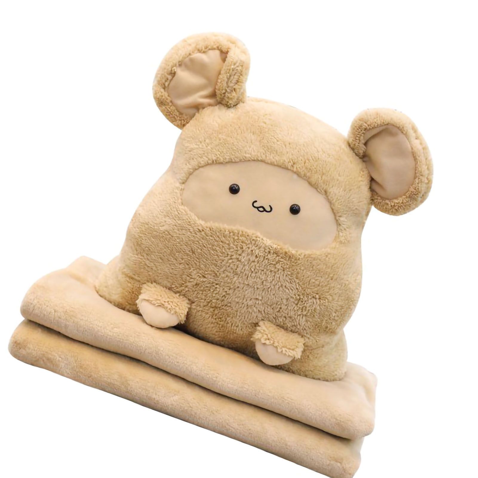 Plush Cushion Pillow Air Conditioning Blanket Cute Mouse Appearance view 4
