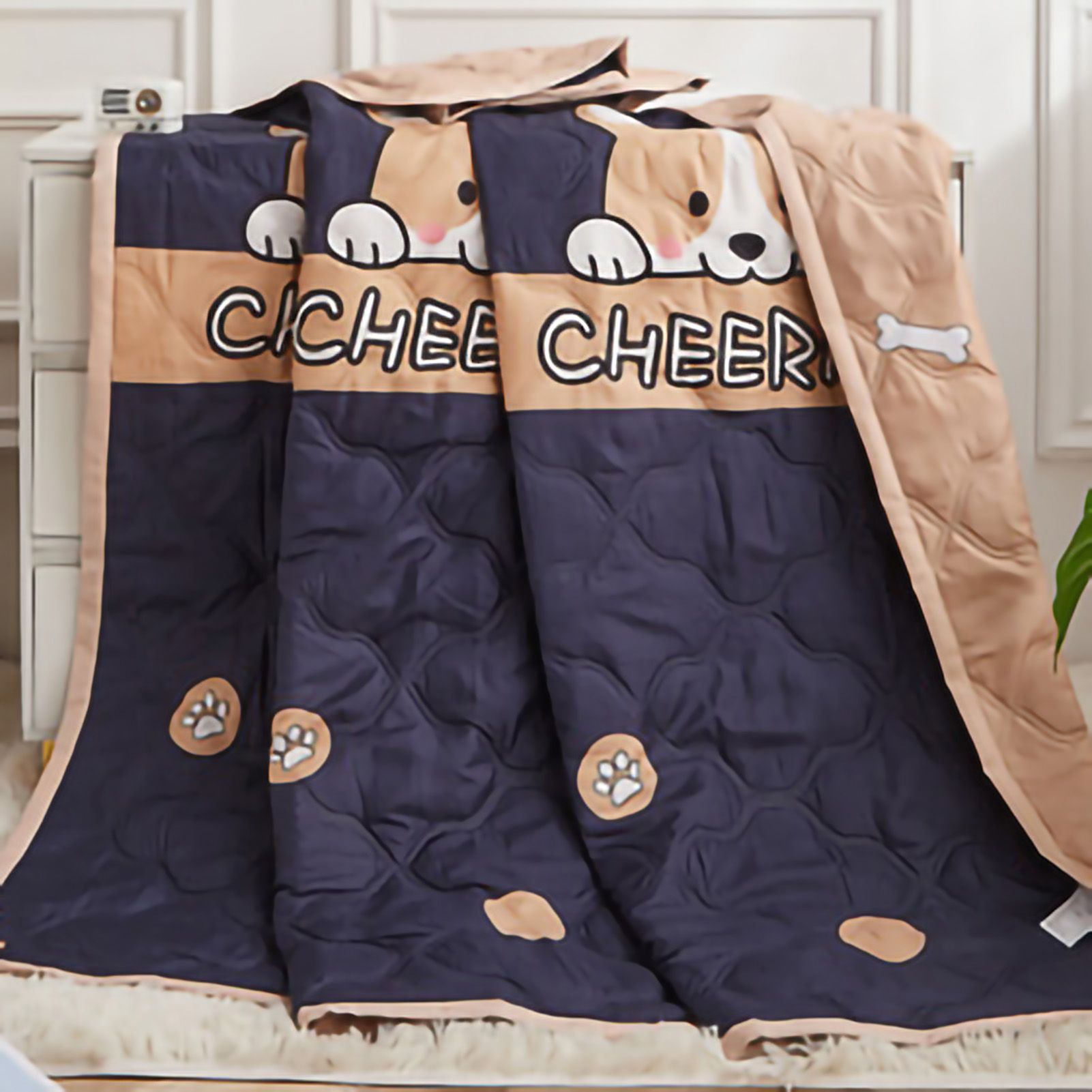 Summer Air Conditioner Quilt Machine Washable Soft Breathable Portable Air view 2