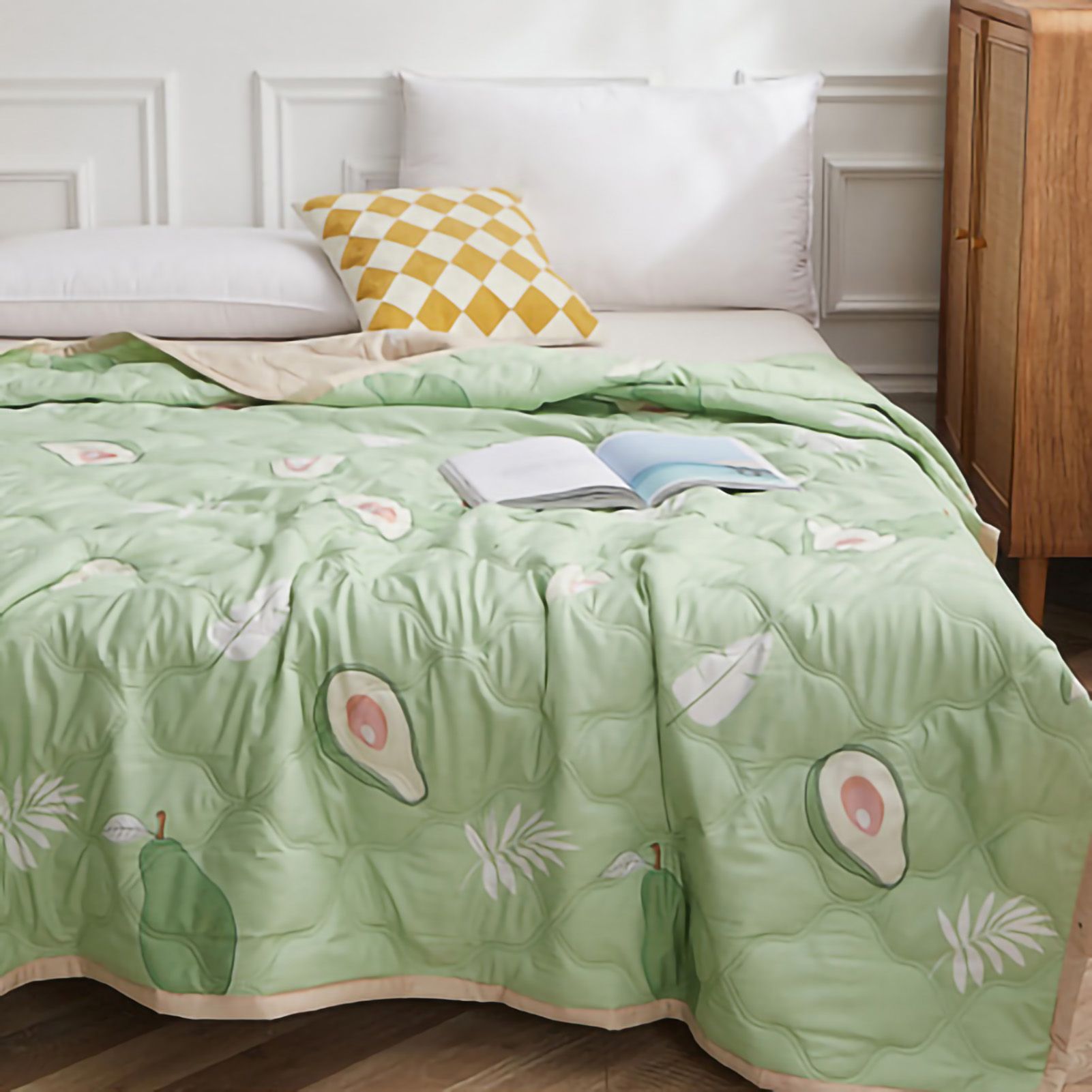 Summer Air Conditioner Quilt Machine Washable Soft Breathable Portable Air view 5