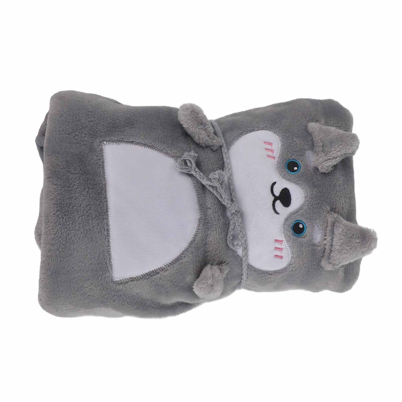 Flannel Blanket Cute Animal Shape Soft Skin Friendly Portable Nap Blanket for view 2