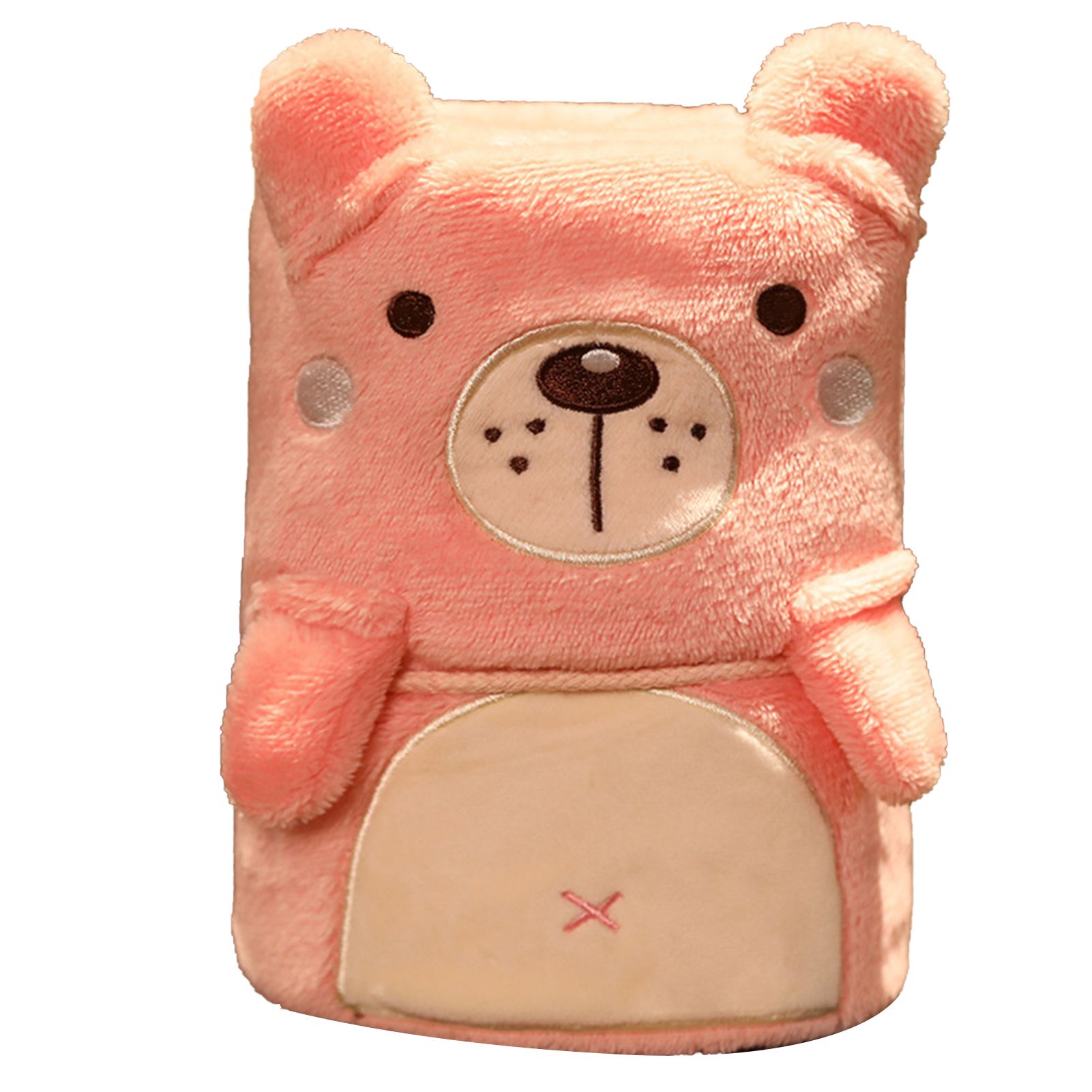 Flannel Blanket Cute Animal Shape Soft Skin Friendly Portable Nap Blanket for