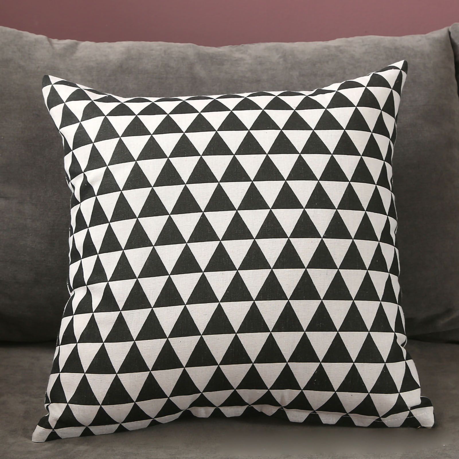 Home Pillow Case Sofa Cushion Accessories Linen Nordic Style Daily Use Home
