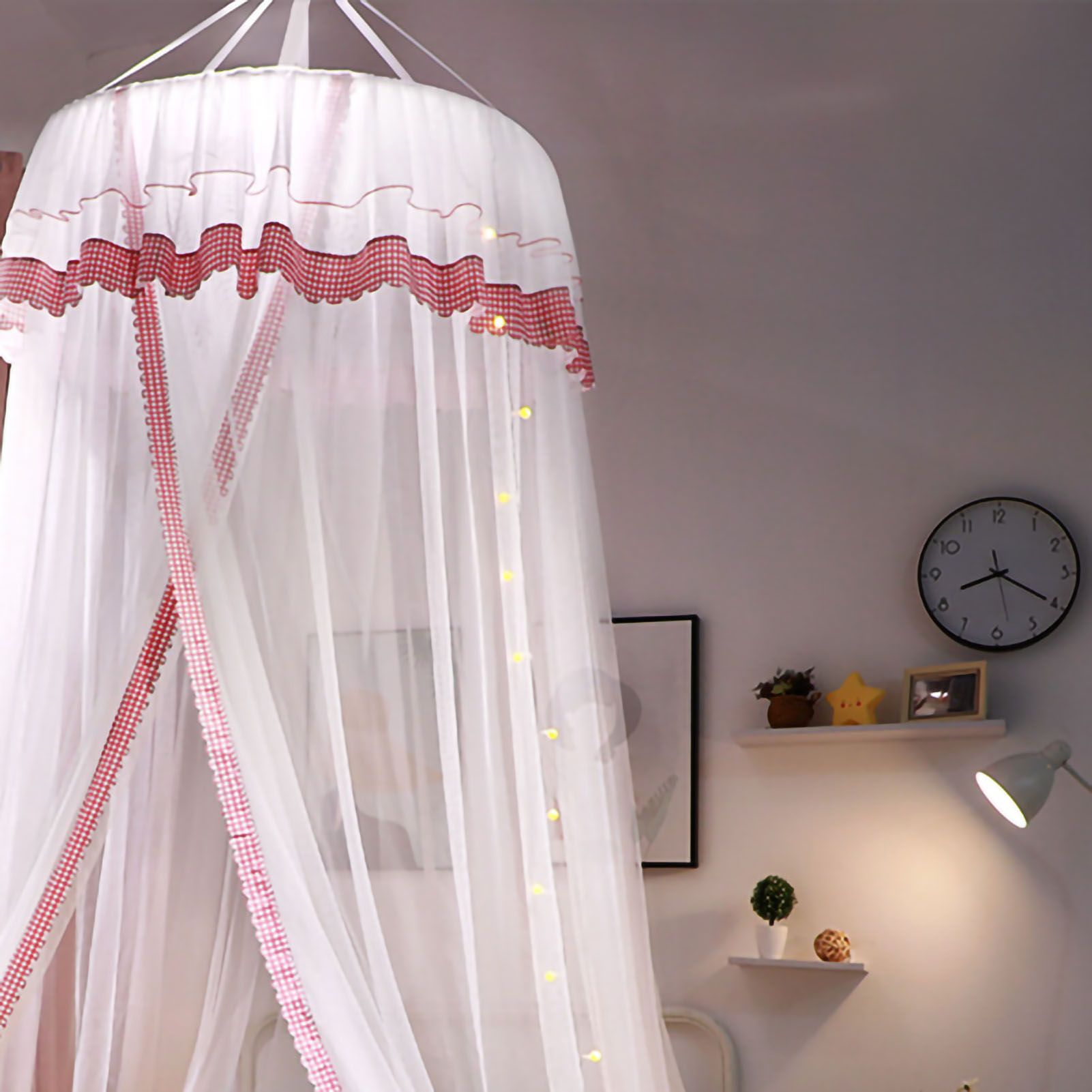 Mosquito Repelling Net Hanging Princess Canopy Insect Protection Room view 2