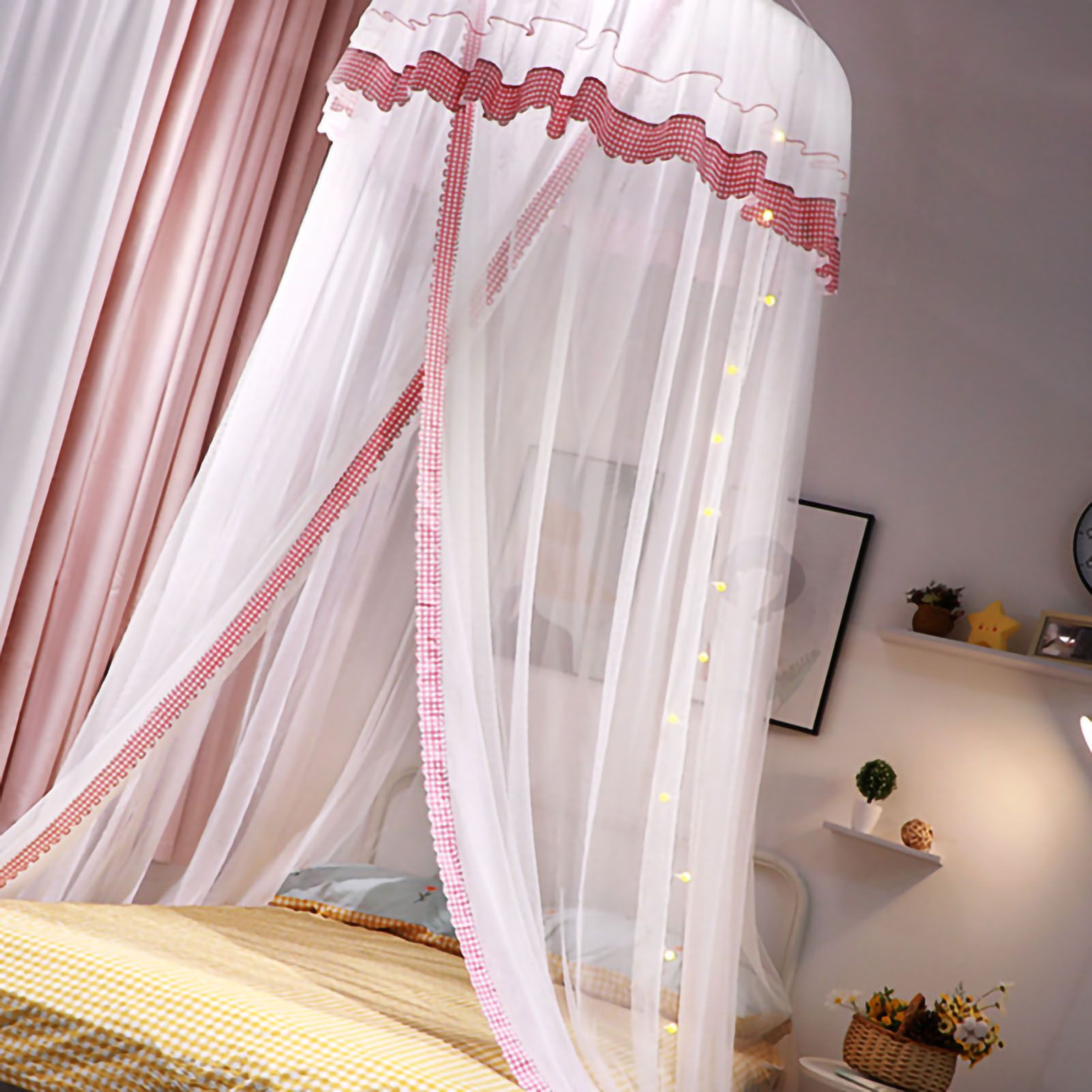 Mosquito Repelling Net Hanging Princess Canopy Insect Protection Room view 5