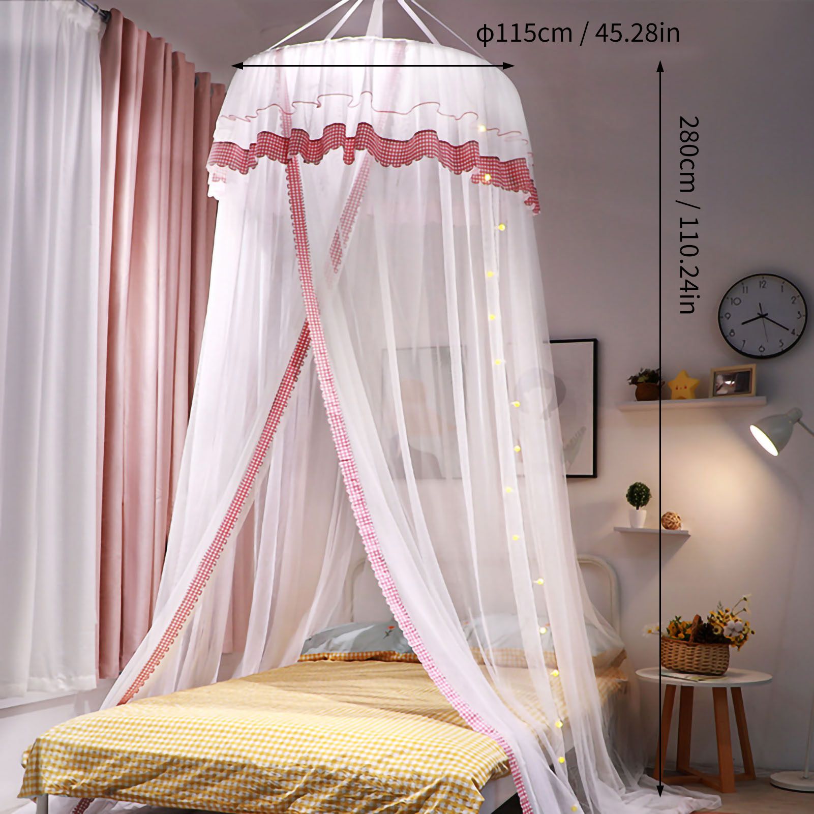 Mosquito Repelling Net Hanging Princess Canopy Insect Protection Room view 6