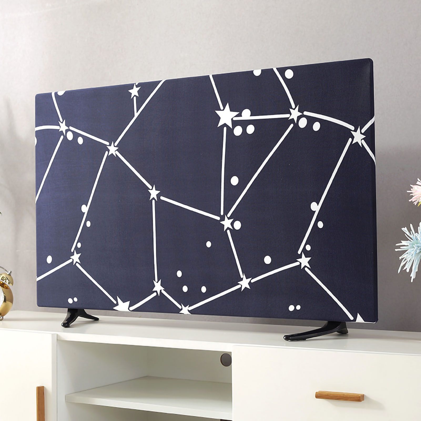 TV Cover Weatherproof Dustproof Universal Elastic Hanging Television Protector