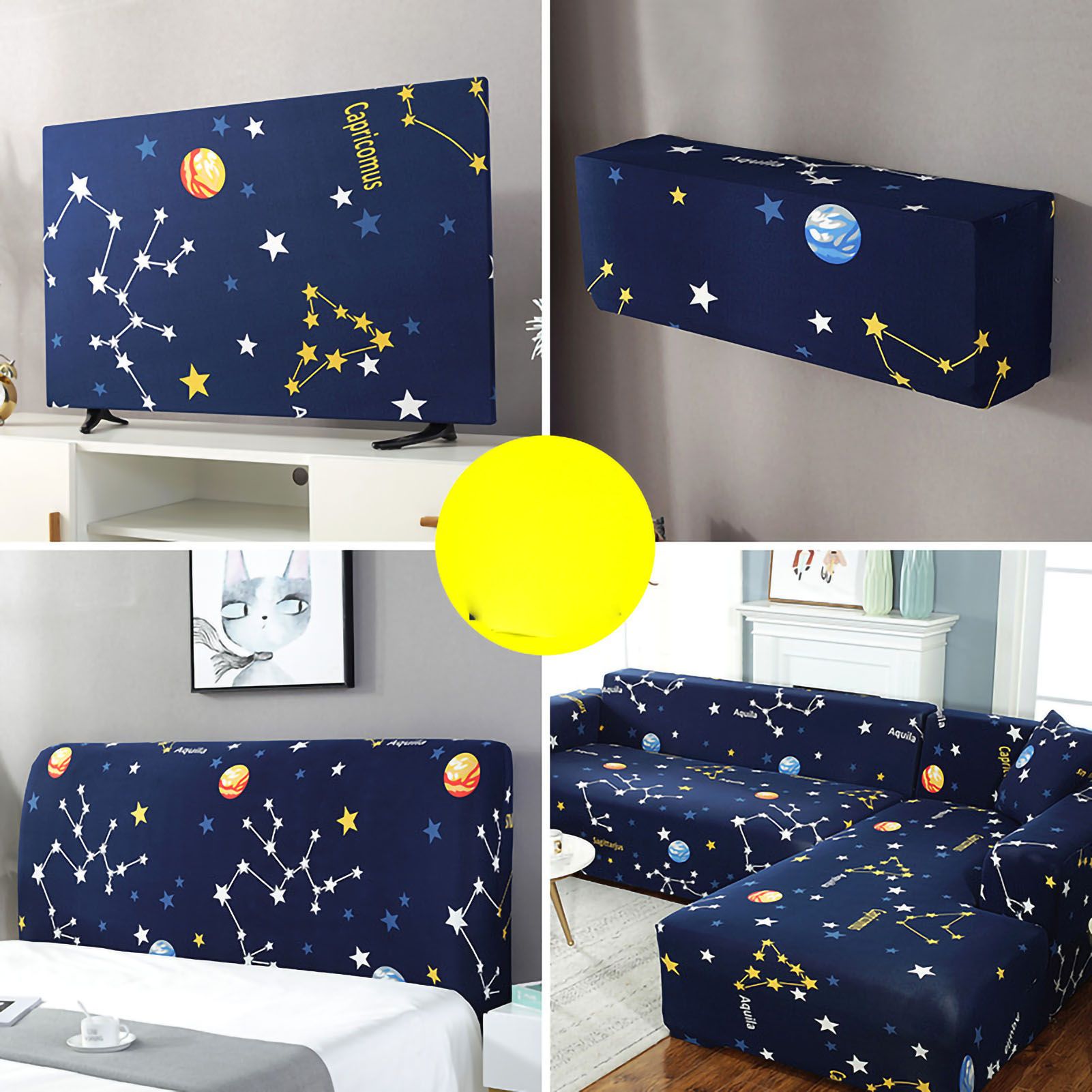 TV Cover Weatherproof Dustproof Universal Elastic Hanging Television Protector view 4
