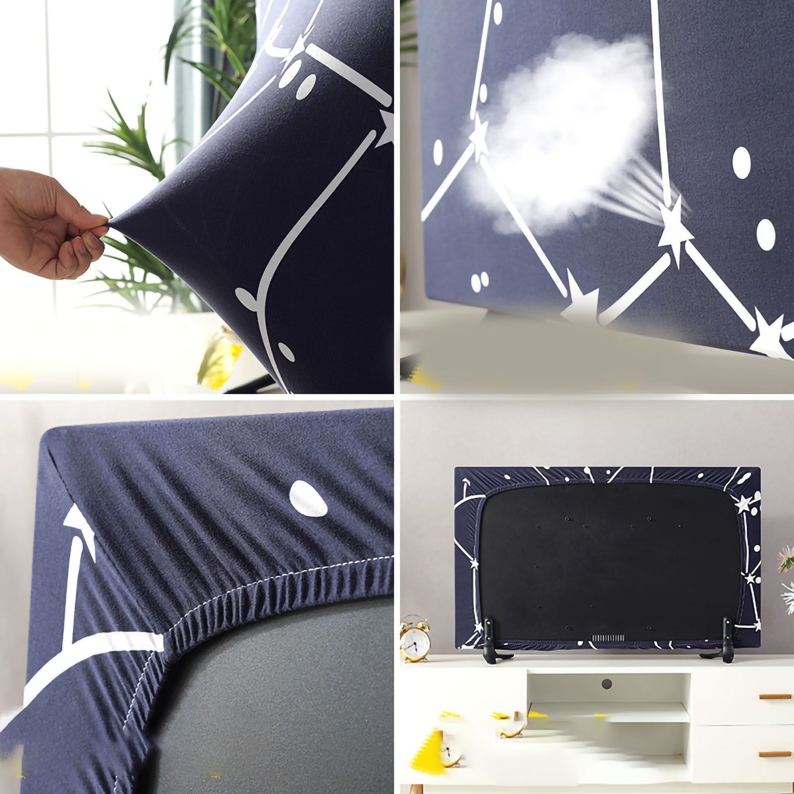TV Cover Weatherproof Dustproof Universal Elastic Hanging Television Protector view 5