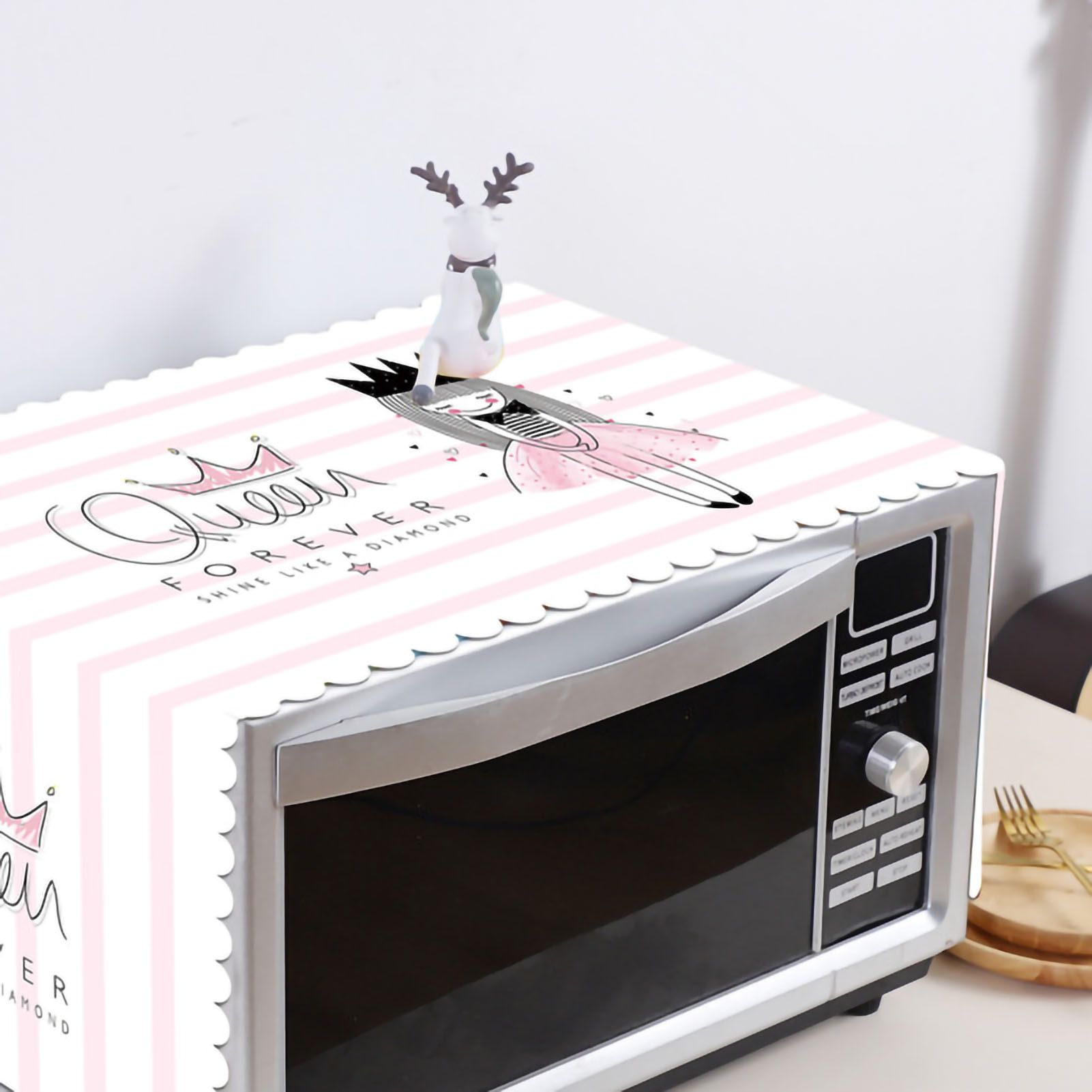 Microwave Cover Cloth Oven Cute Dust Proof Shiled Universal Oil Proof Nordic view 2